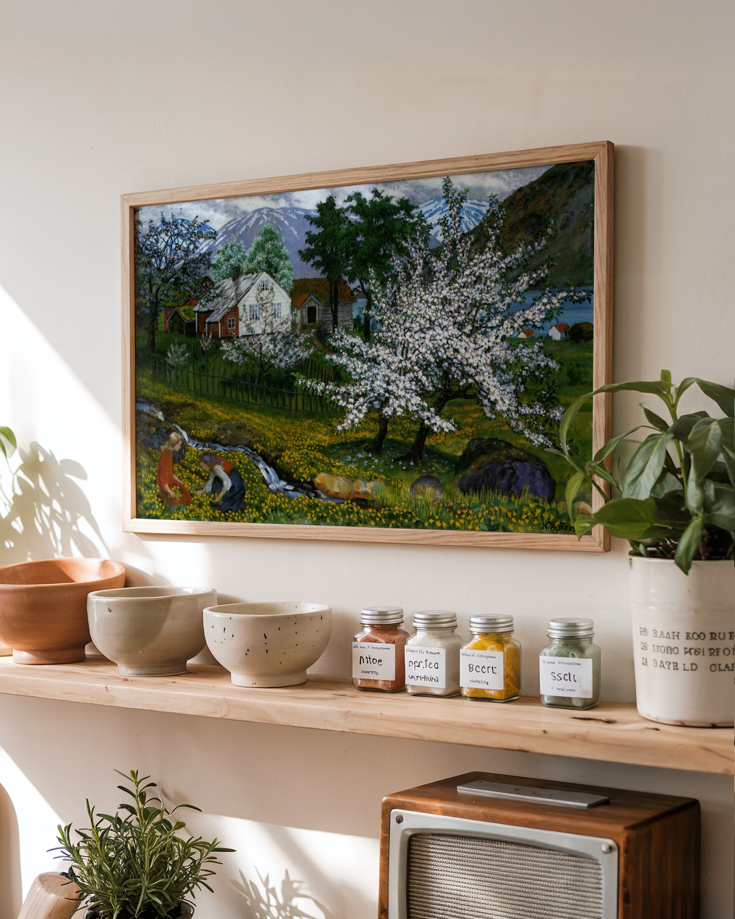 Nikolai Astrup - Epletrær i blomst