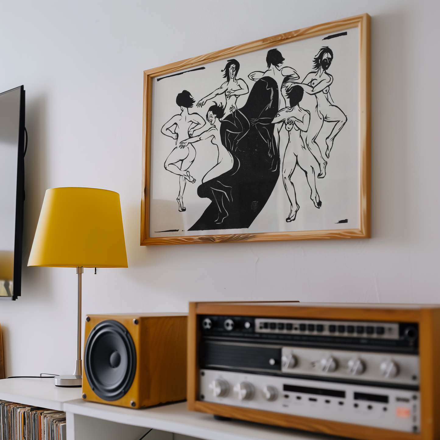 Ernst Ludwig Kirchner - Nudes Dancing Around a Shadow