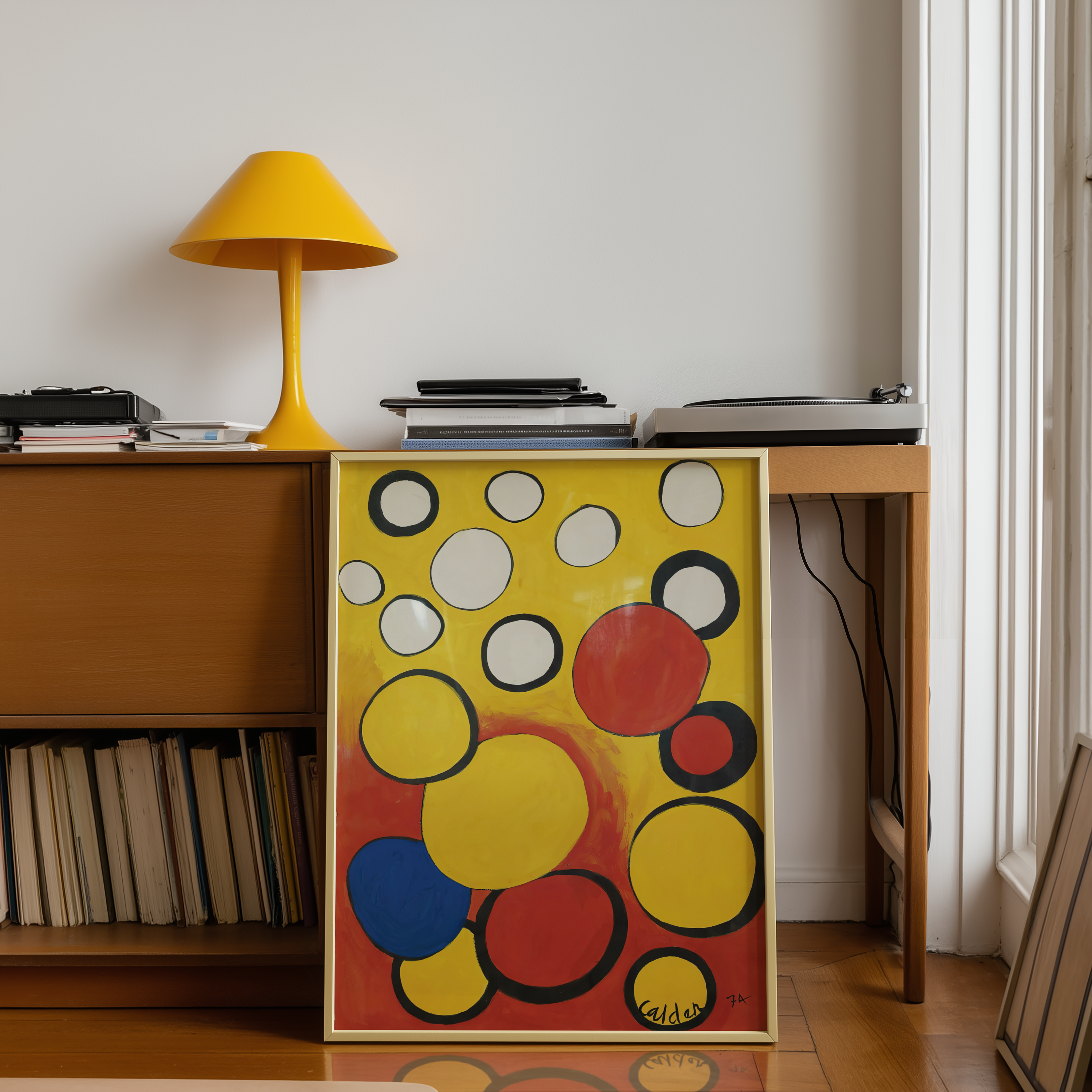 Alexander Calder - Orbs On Yellow And Red