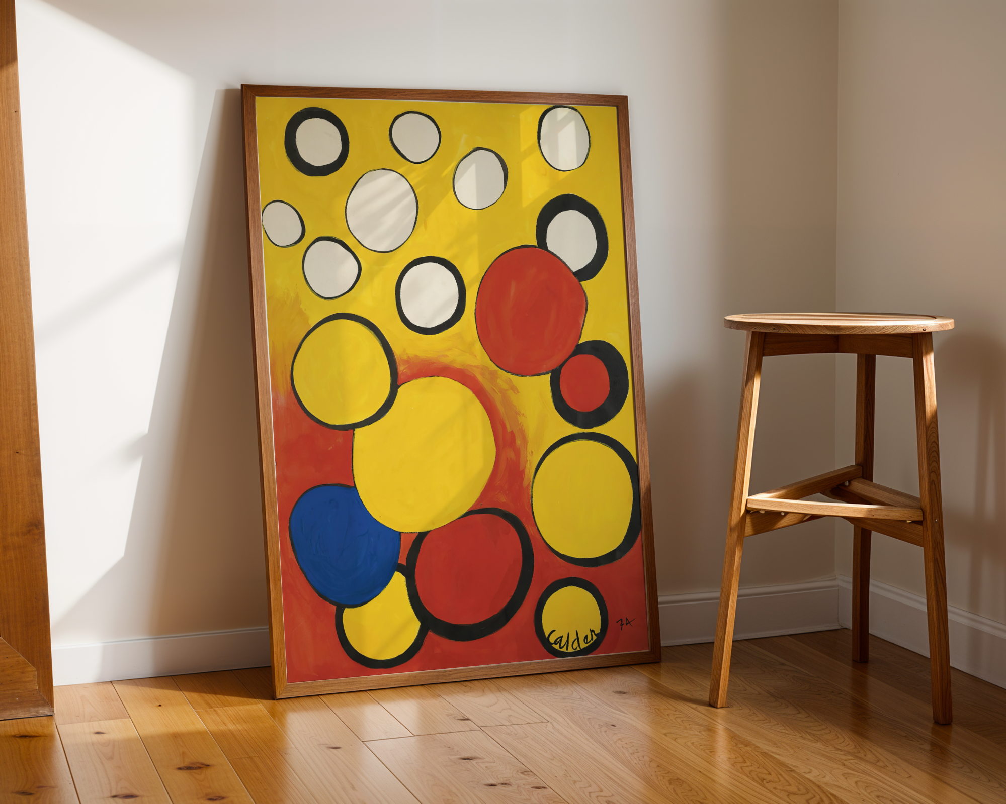 Alexander Calder - Orbs On Yellow And Red