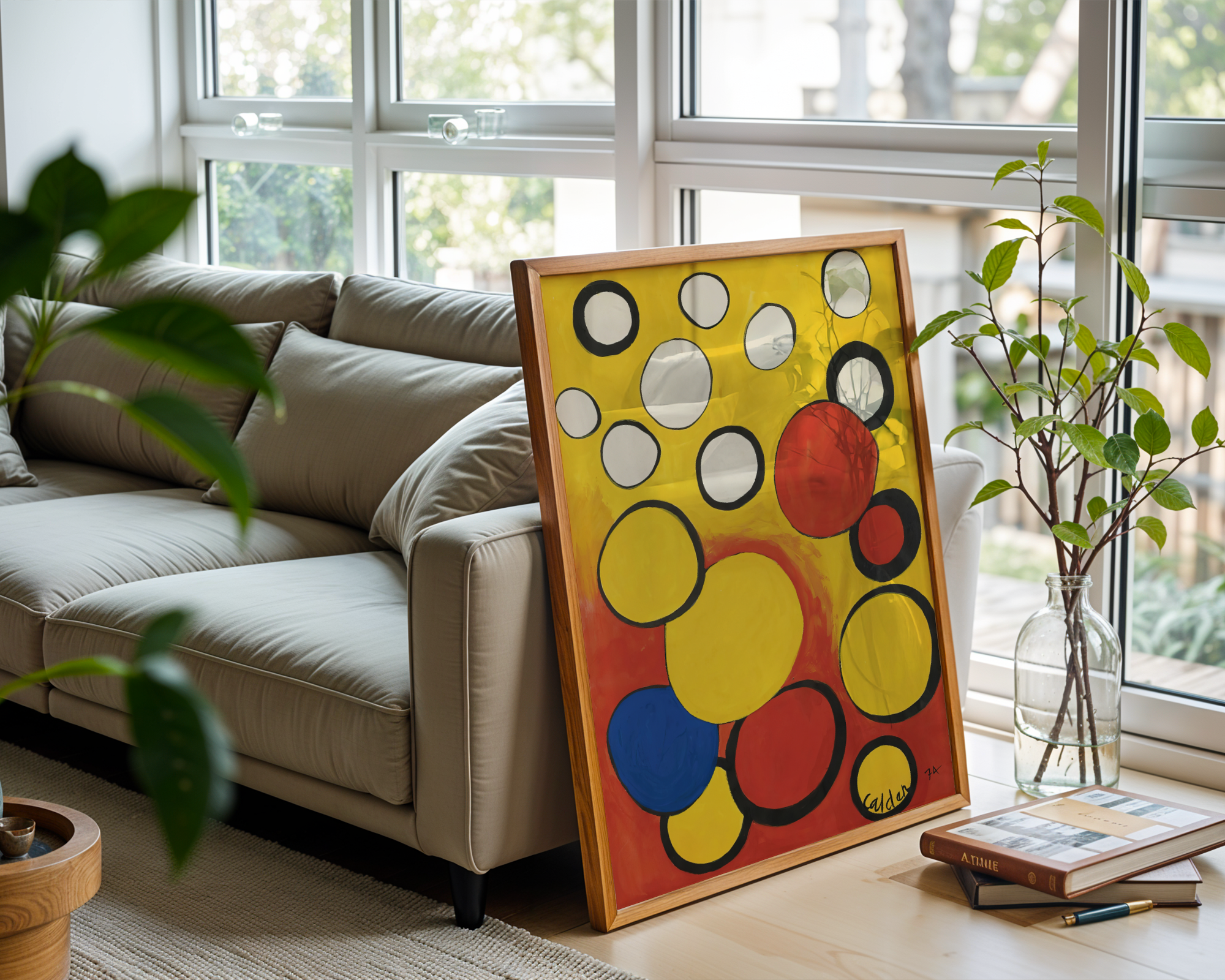 Alexander Calder - Orbs On Yellow And Red