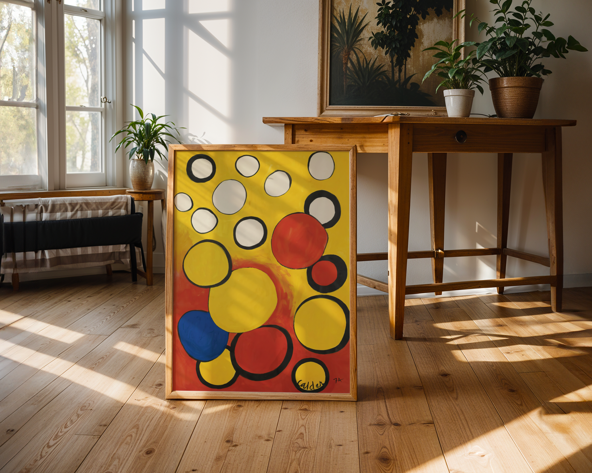 Alexander Calder - Orbs On Yellow And Red