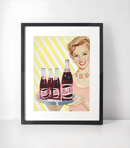 Retro PepsiCola Kunstsamling - Kunsttrykk A3+/A3 - Uten ramme #3