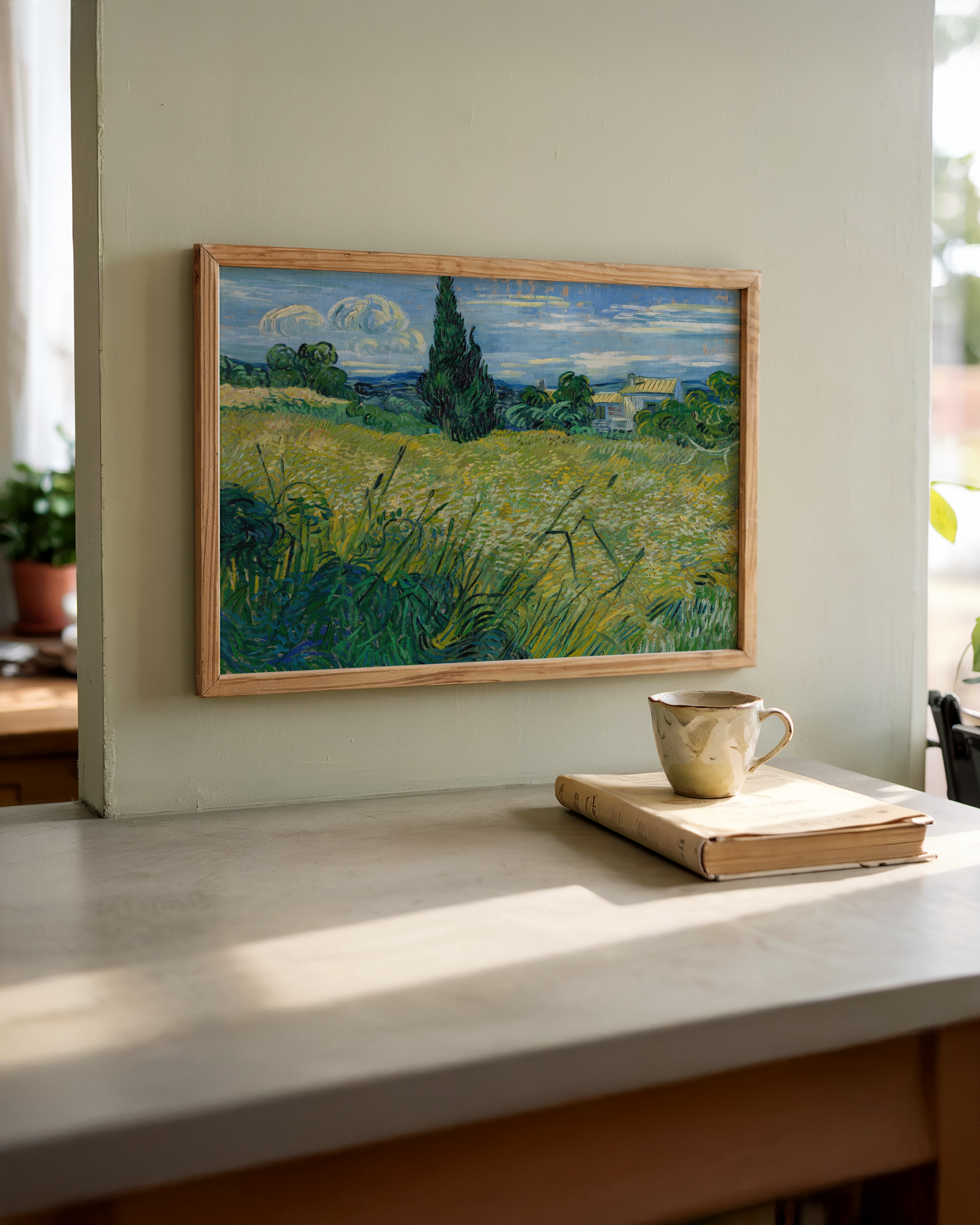 Vincent van Gogh - Hvetemark med sypresser