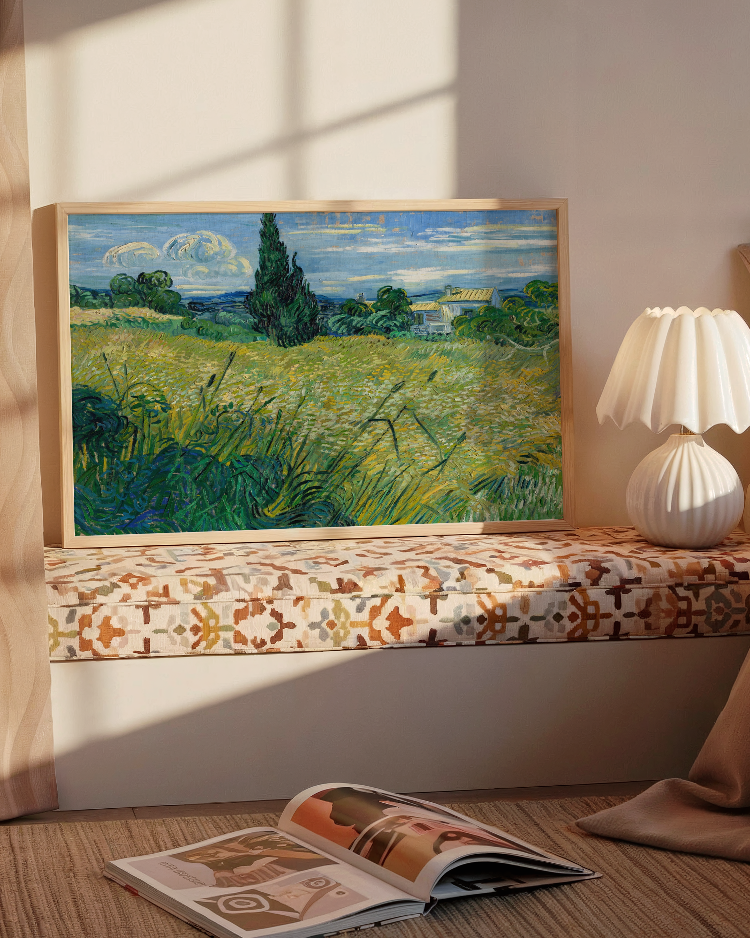 Vincent van Gogh - Hvetemark med sypresser