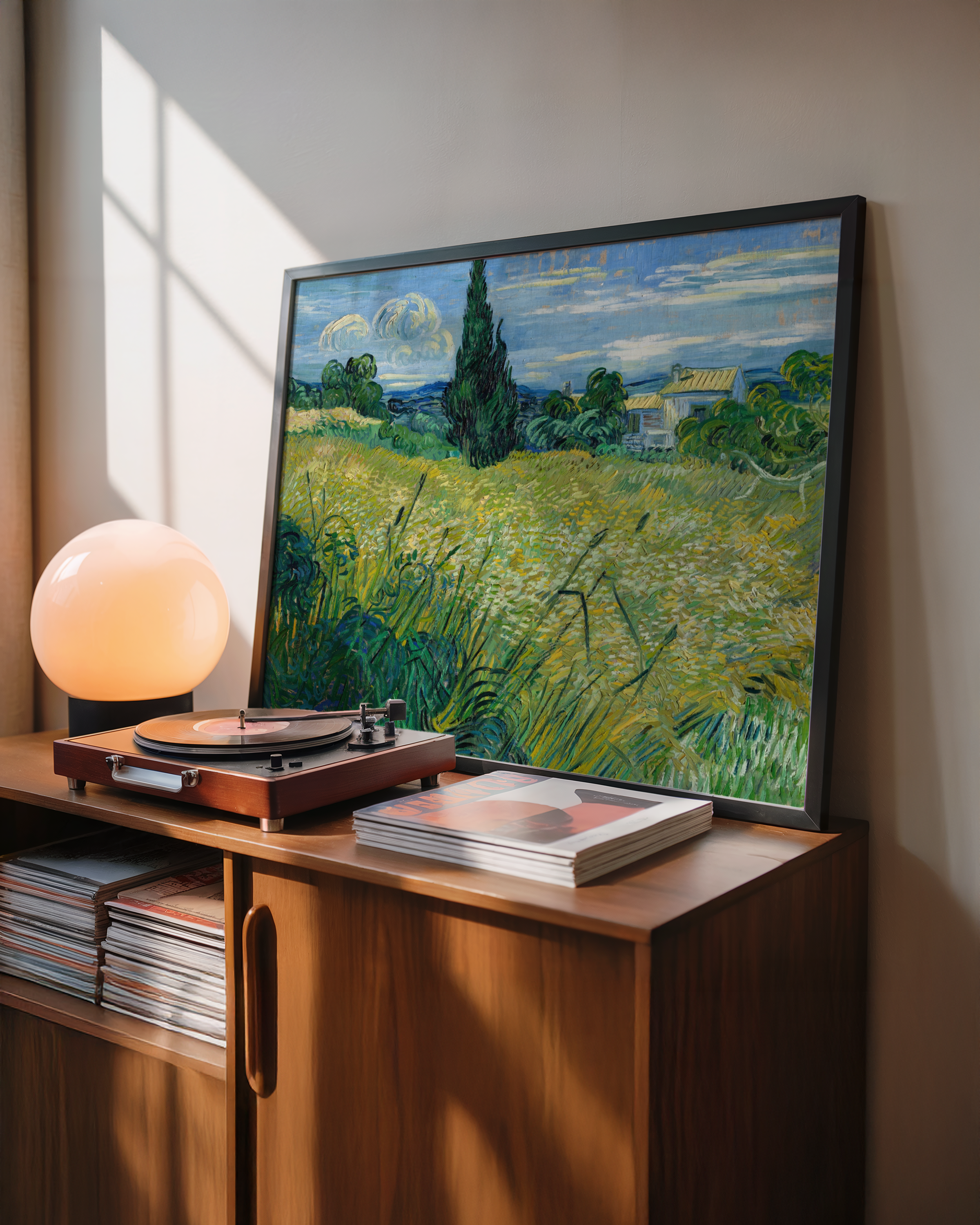 Vincent van Gogh - Hvetemark med sypresser