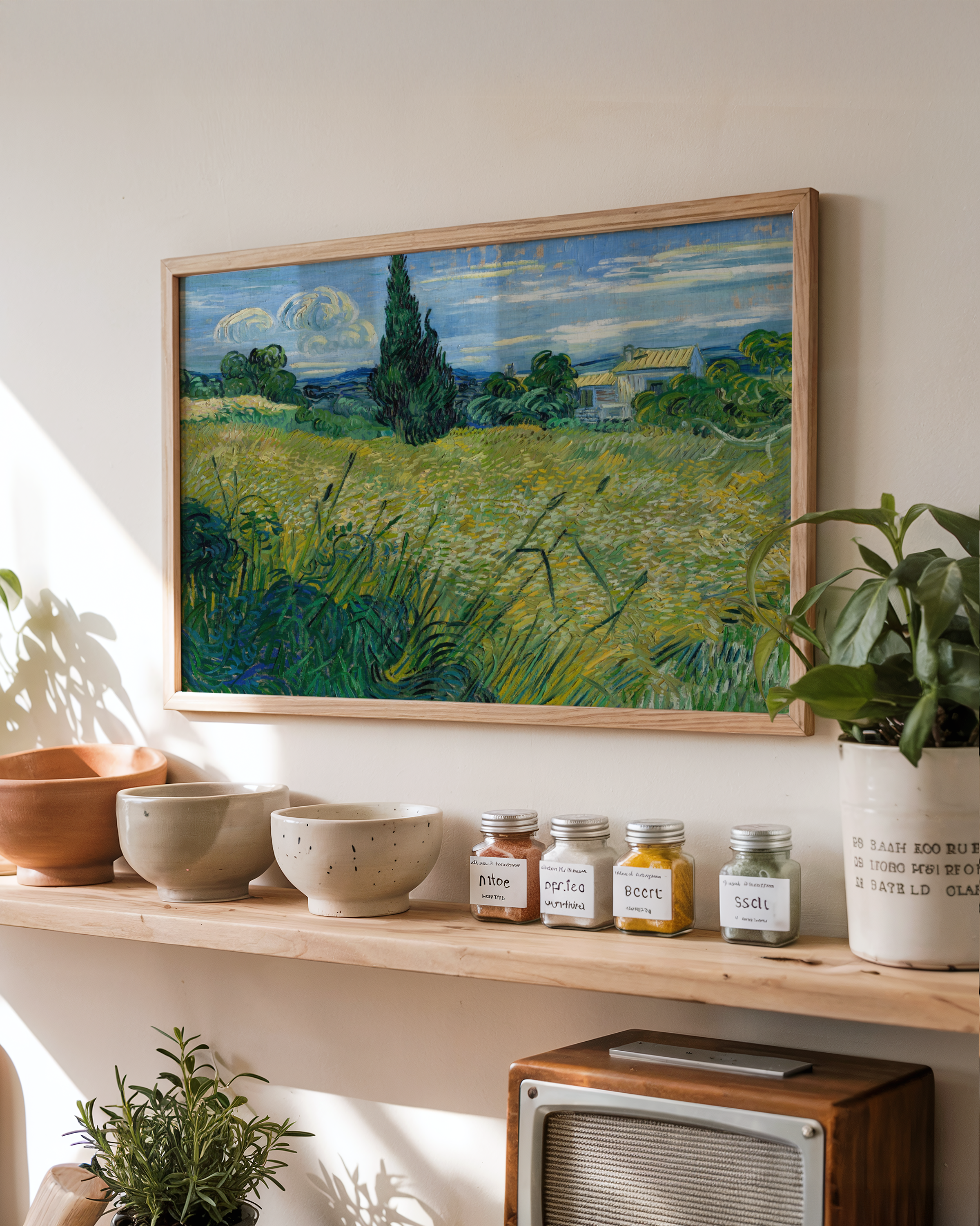 Vincent van Gogh - Hvetemark med sypresser