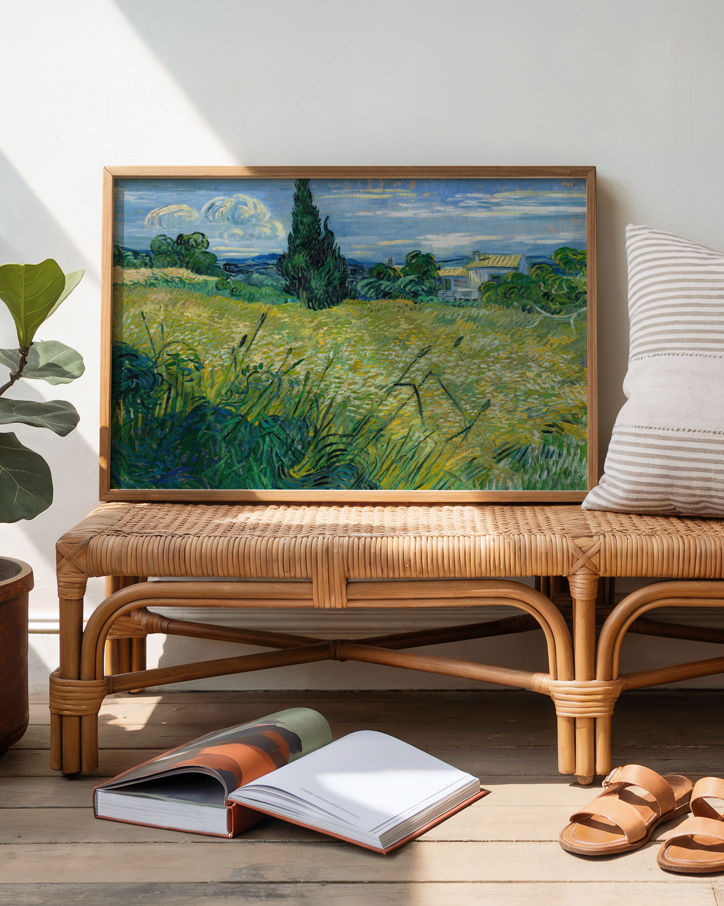 Vincent van Gogh - Hvetemark med sypresser