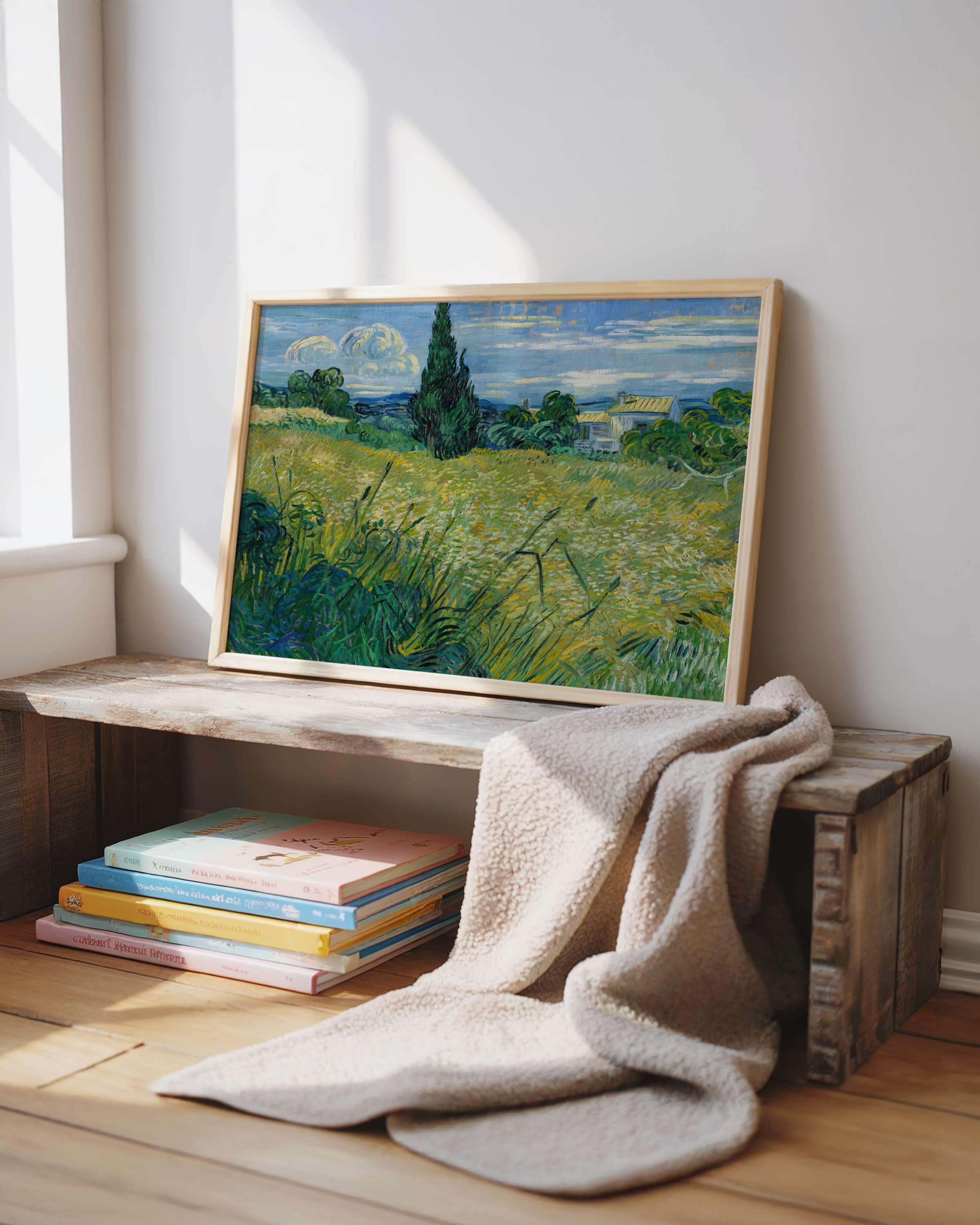 Vincent van Gogh - Hvetemark med sypresser