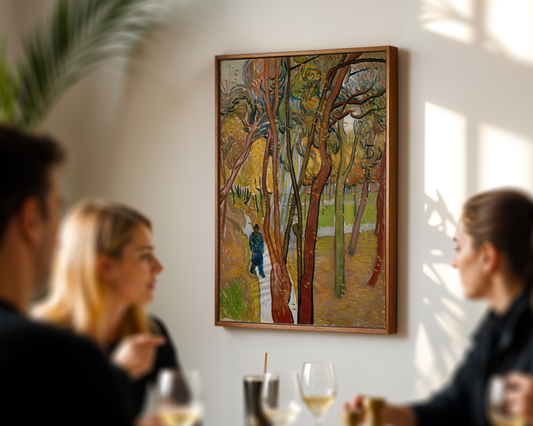 Vincent van Gogh - The Garden of Saint Paul's Hospital ('Leaf-Fall') 1889