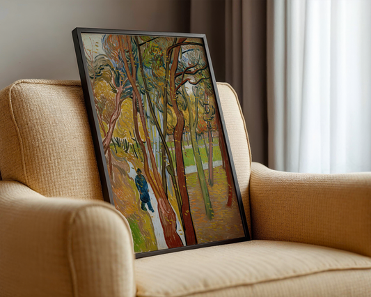 Vincent van Gogh - The Garden of Saint Paul's Hospital ('Leaf-Fall') 1889