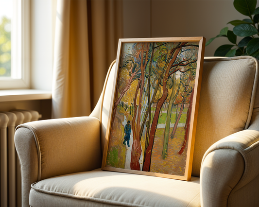 Vincent van Gogh - The Garden of Saint Paul's Hospital ('Leaf-Fall') 1889