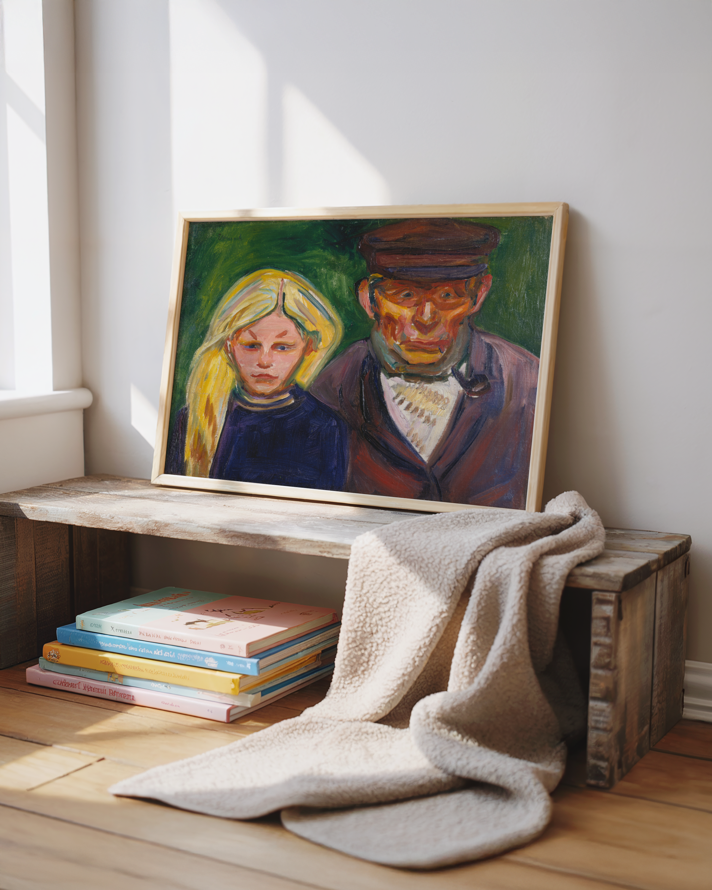 Edvard Munch - Den gamle fiskeren og hans datter