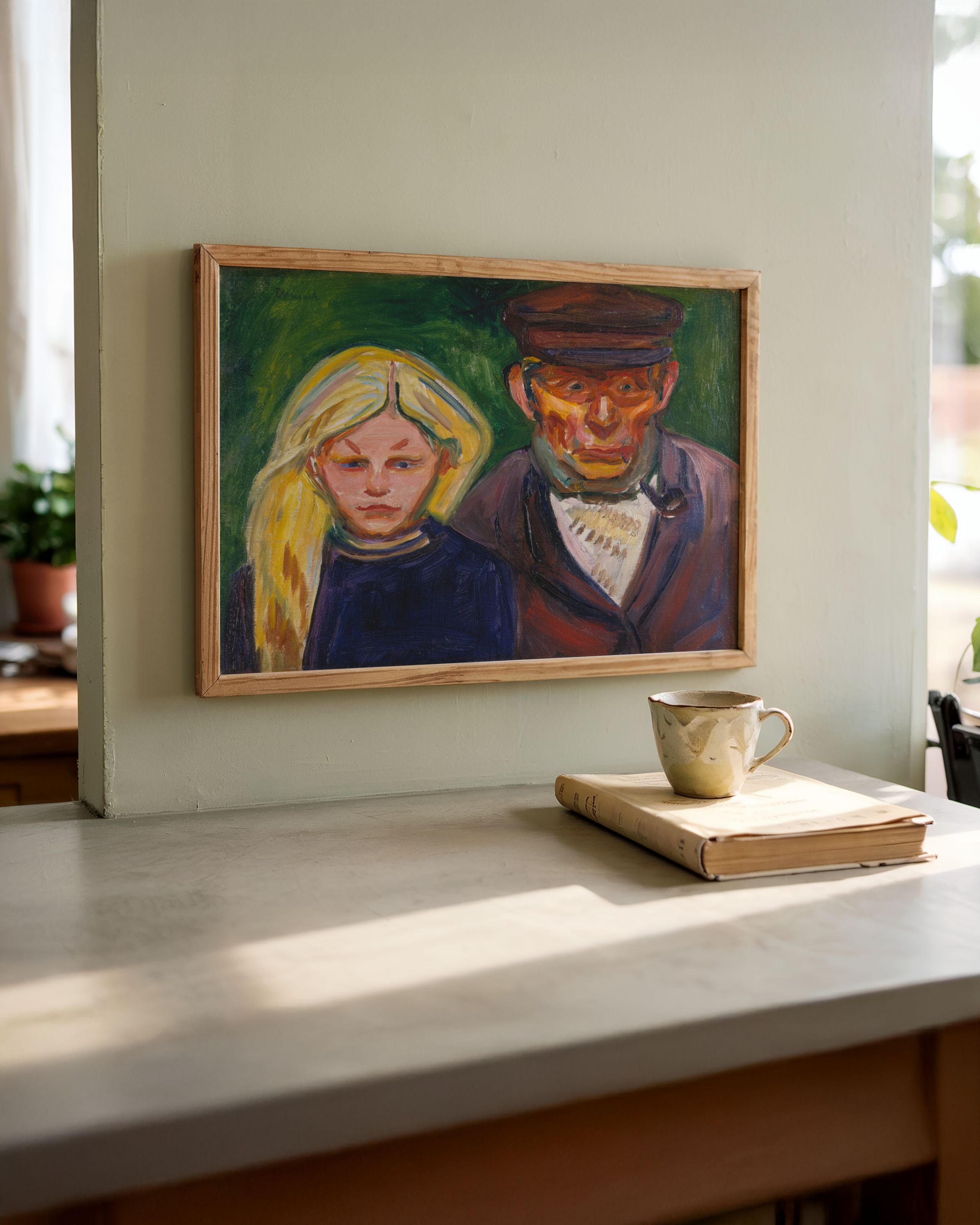 Edvard Munch - Den gamle fiskeren og hans datter