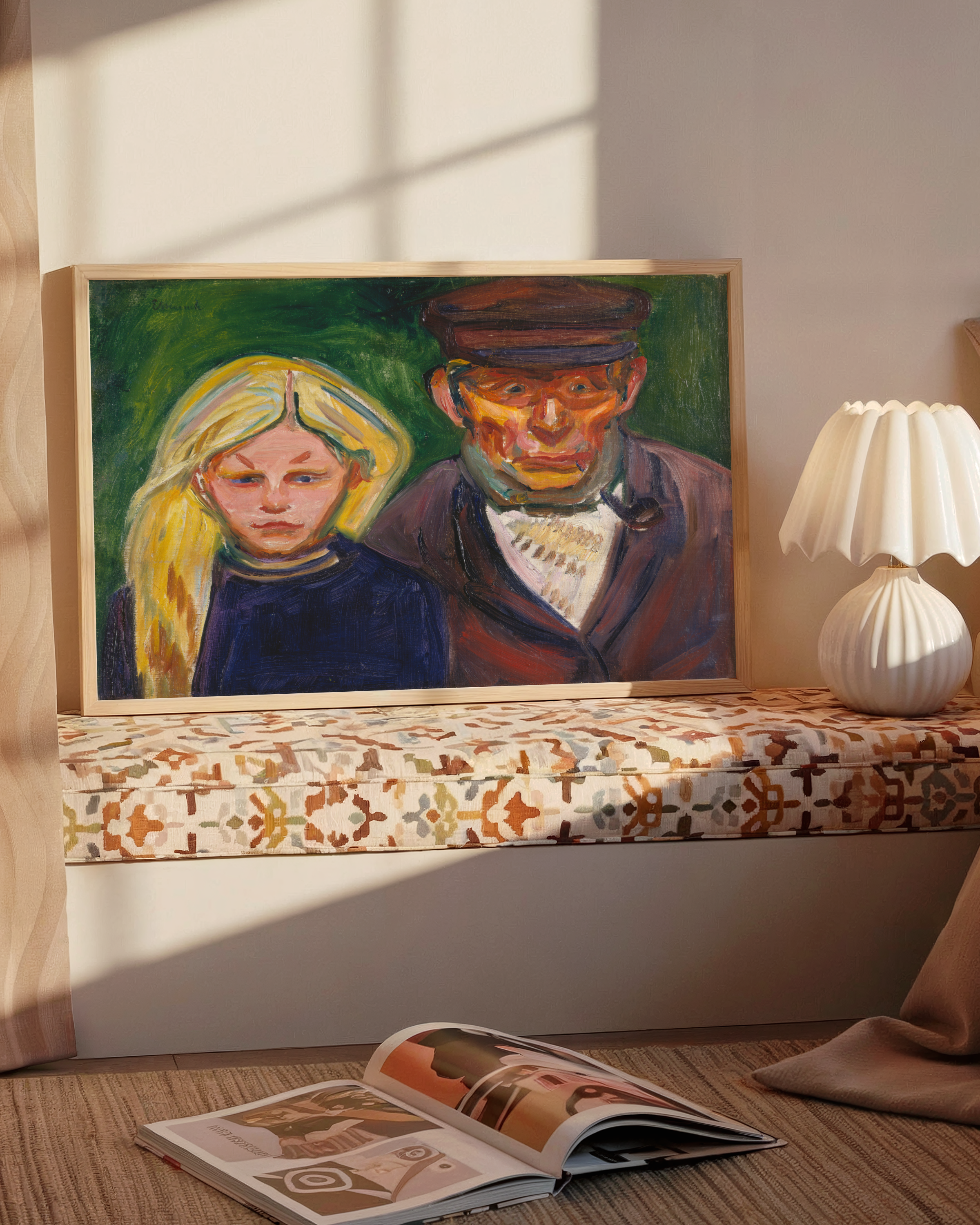 Edvard Munch - Den gamle fiskeren og hans datter