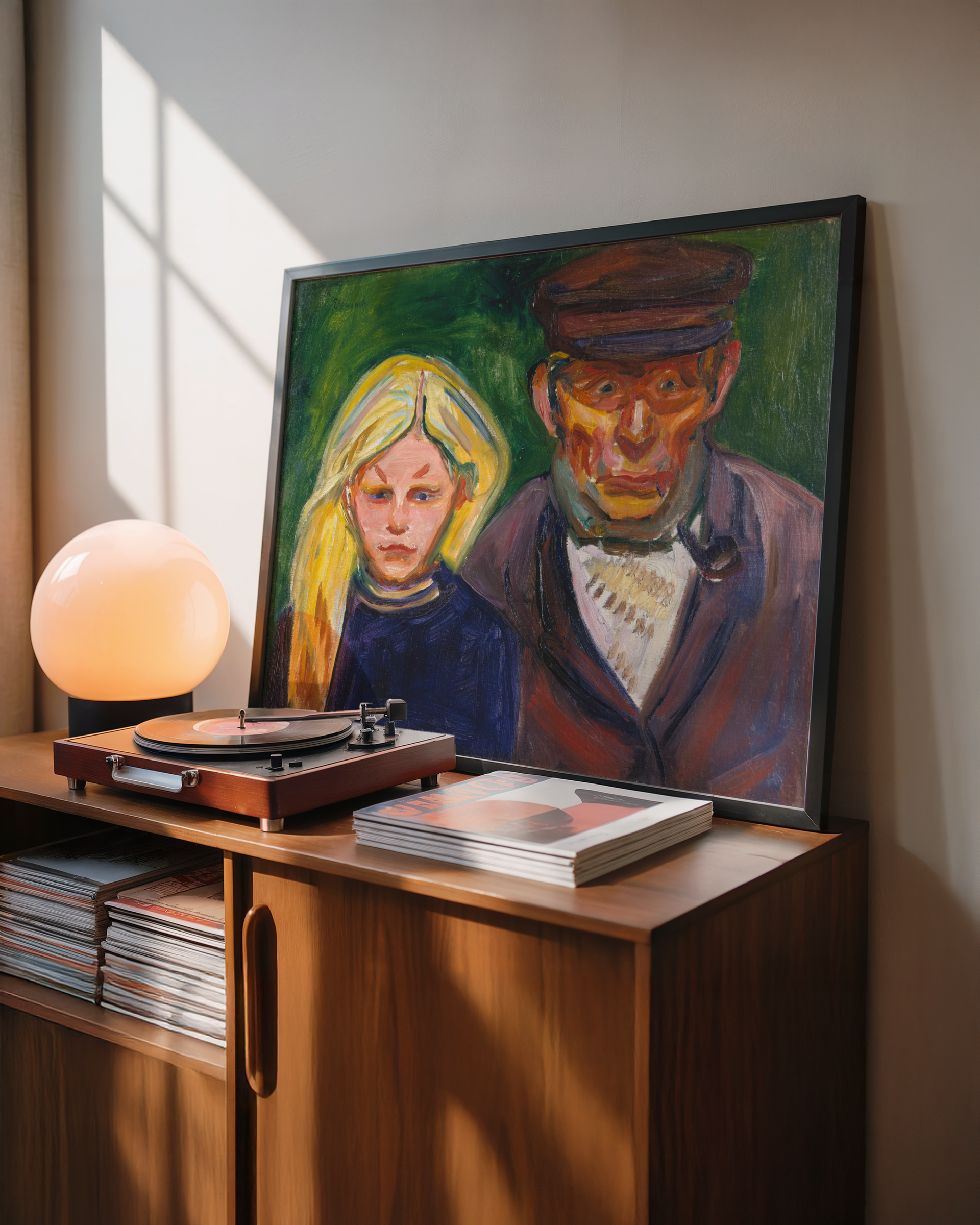 Edvard Munch - Den gamle fiskeren og hans datter