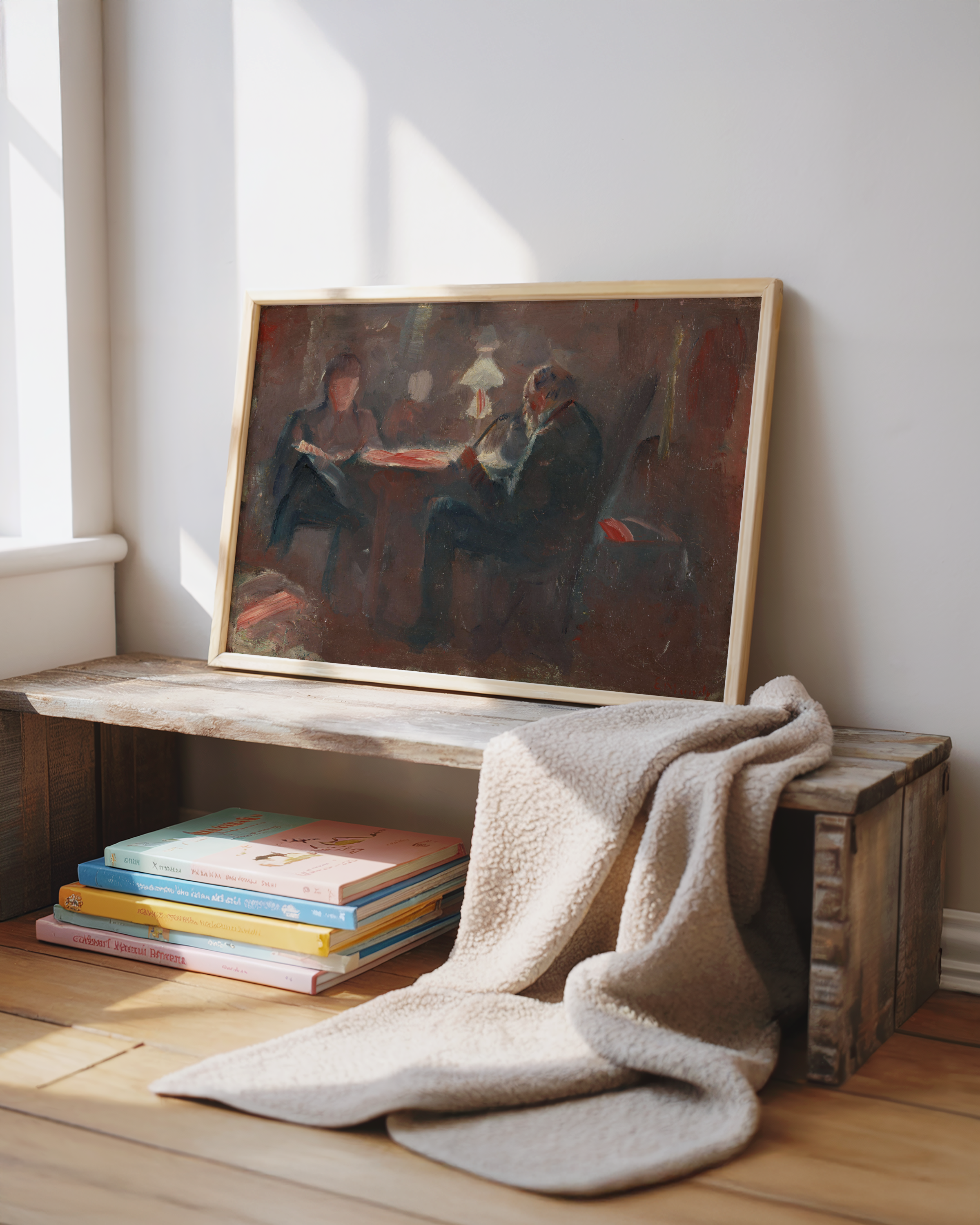 Edvard Munch - Ved parafinlampen