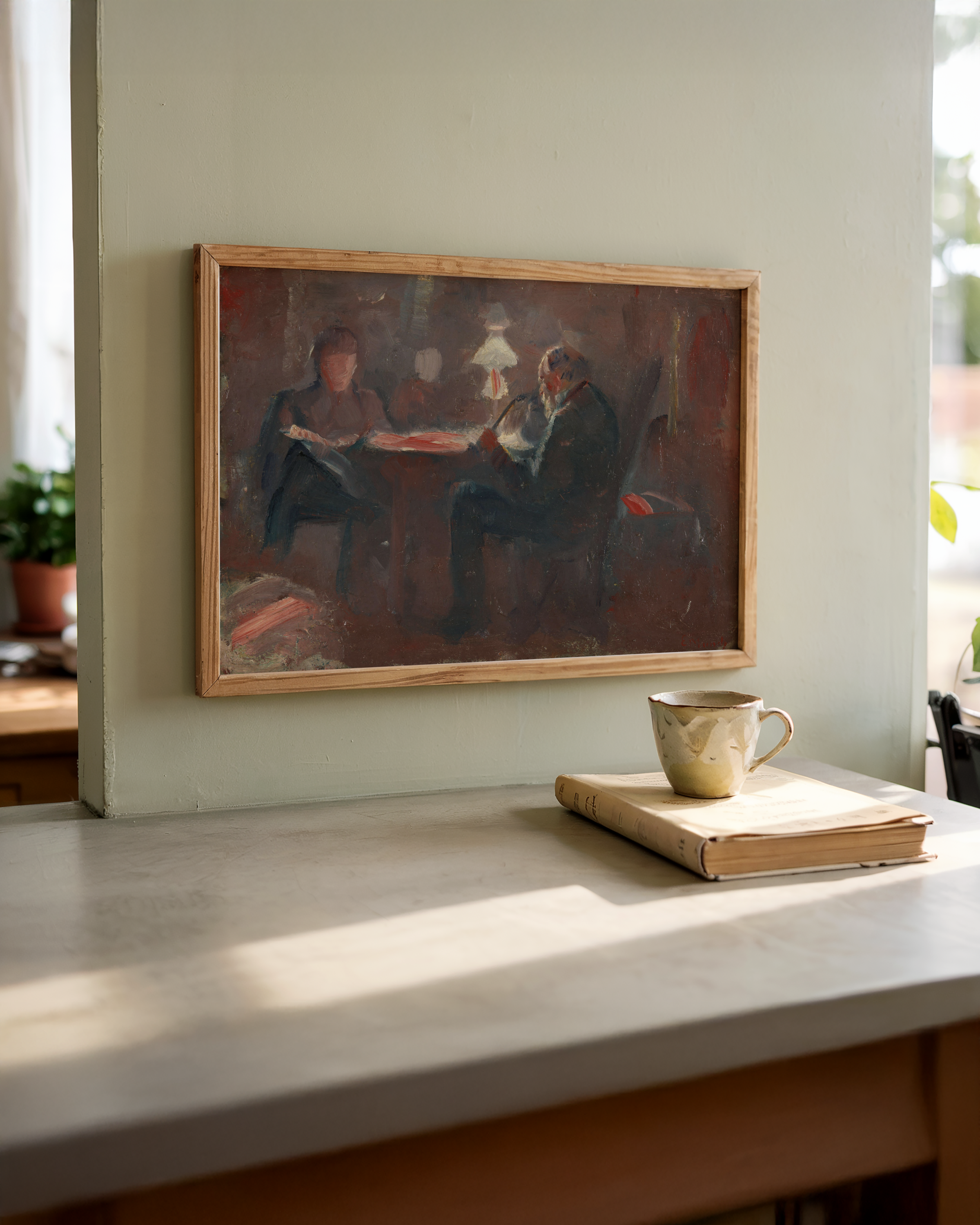 Edvard Munch - Ved parafinlampen
