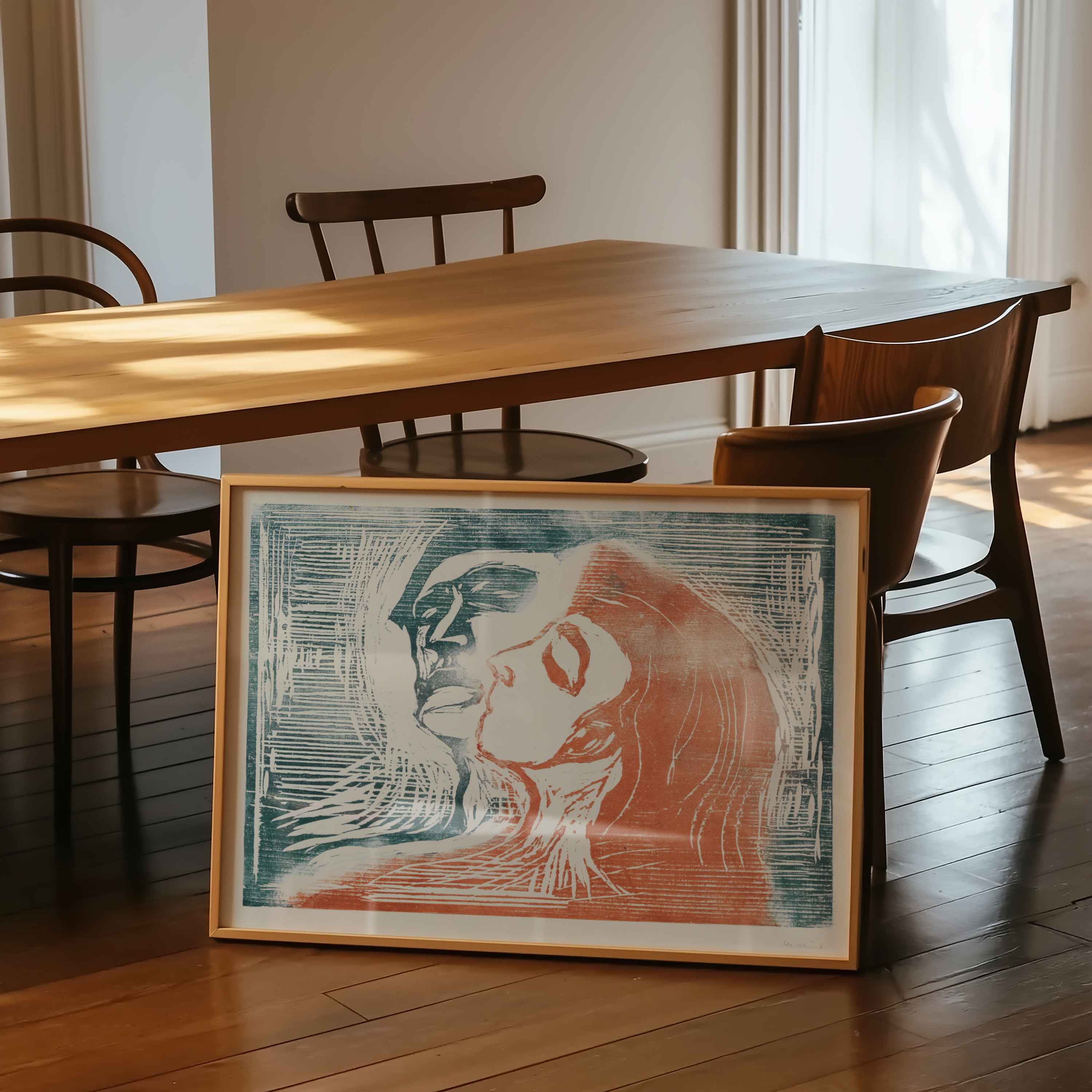 Edvard Munch - Hode ved hode (1905)