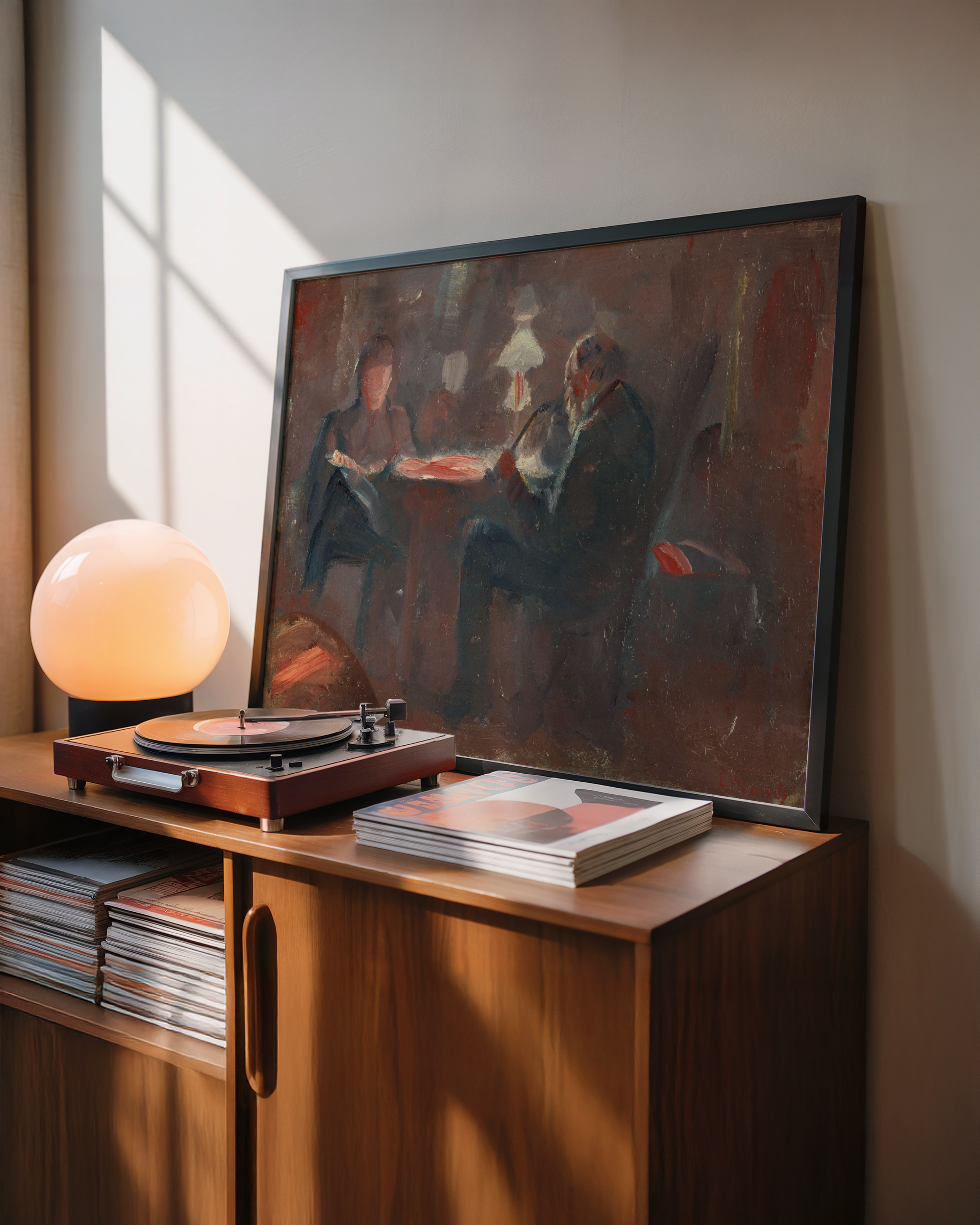 Edvard Munch - Ved parafinlampen