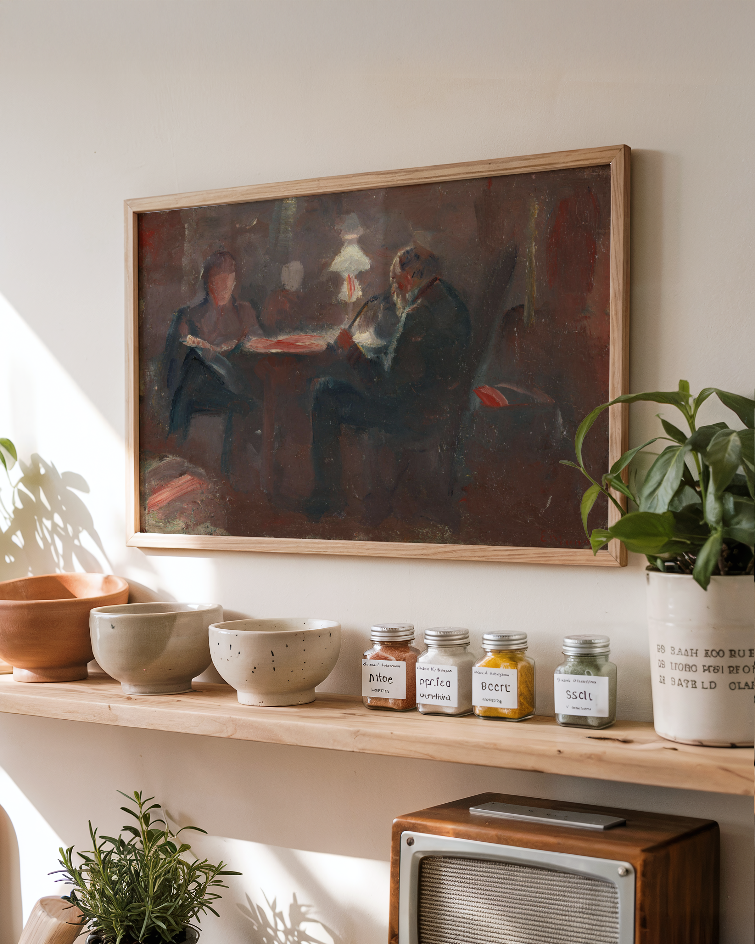 Edvard Munch - Ved parafinlampen