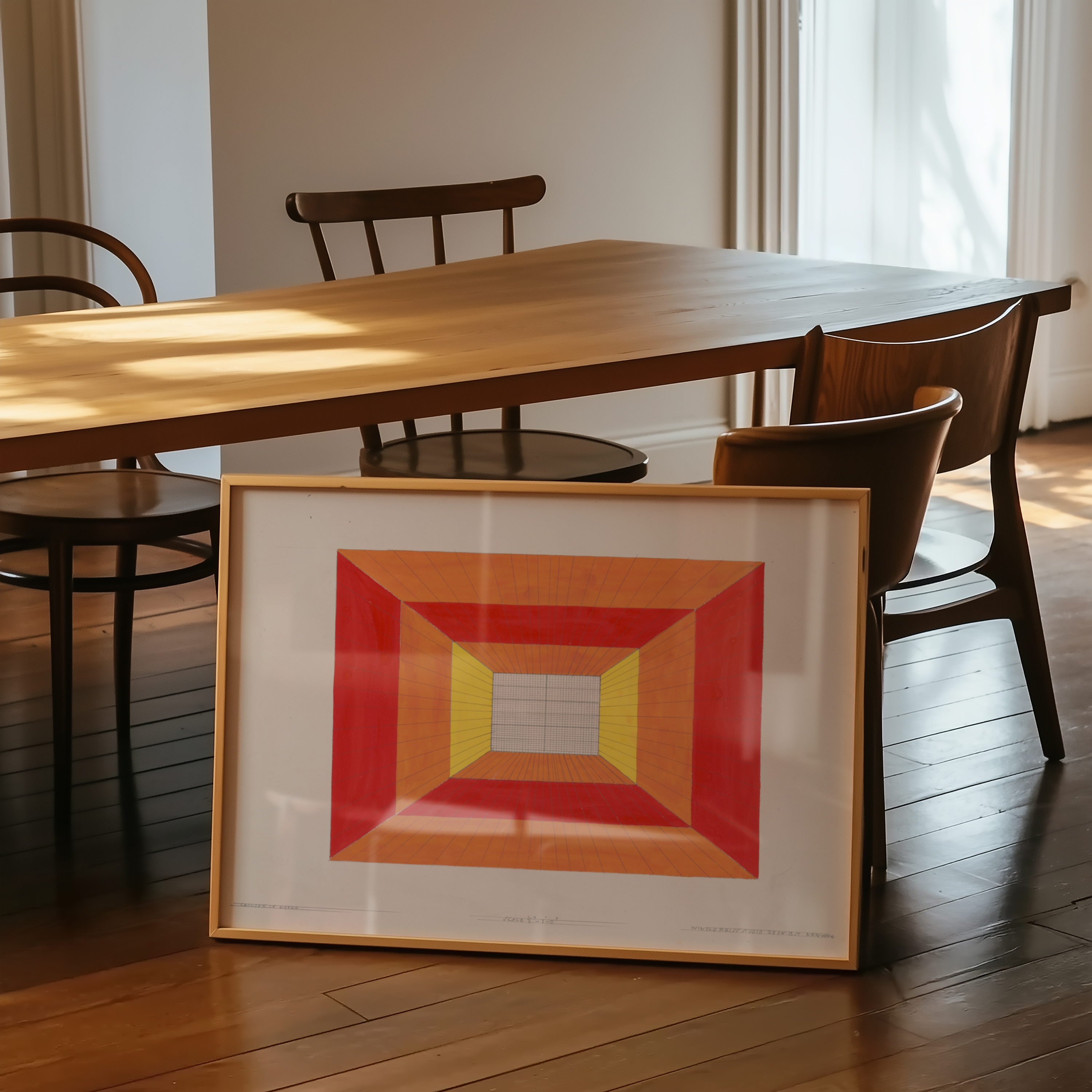 Winold Reiss - Design for Unidentified Restaurant, Possibly Dunhall's Restaurant, New York, NY
