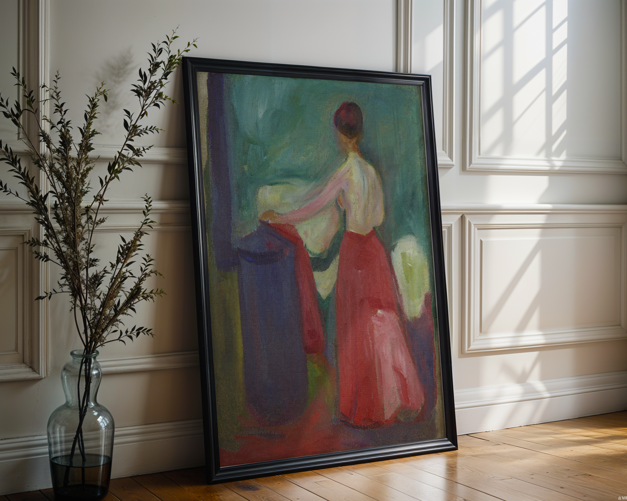 Edvard Munch - Nude with Red Skirt