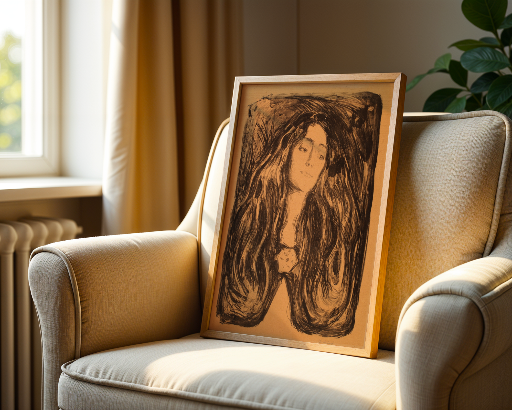 Edvard Munch - Brosjen. Eva Mudocci (1903)