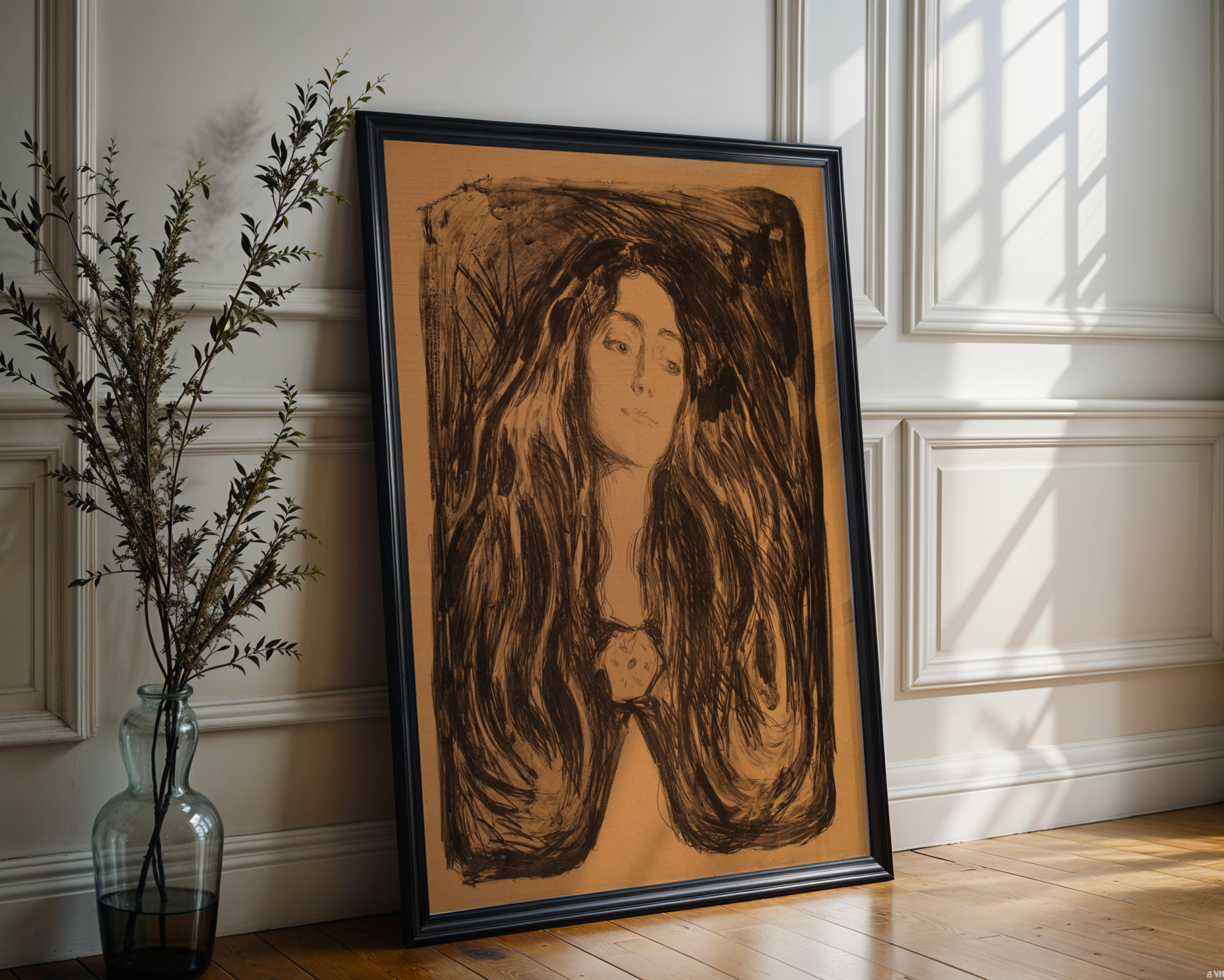 Edvard Munch - Brosjen. Eva Mudocci (1903)