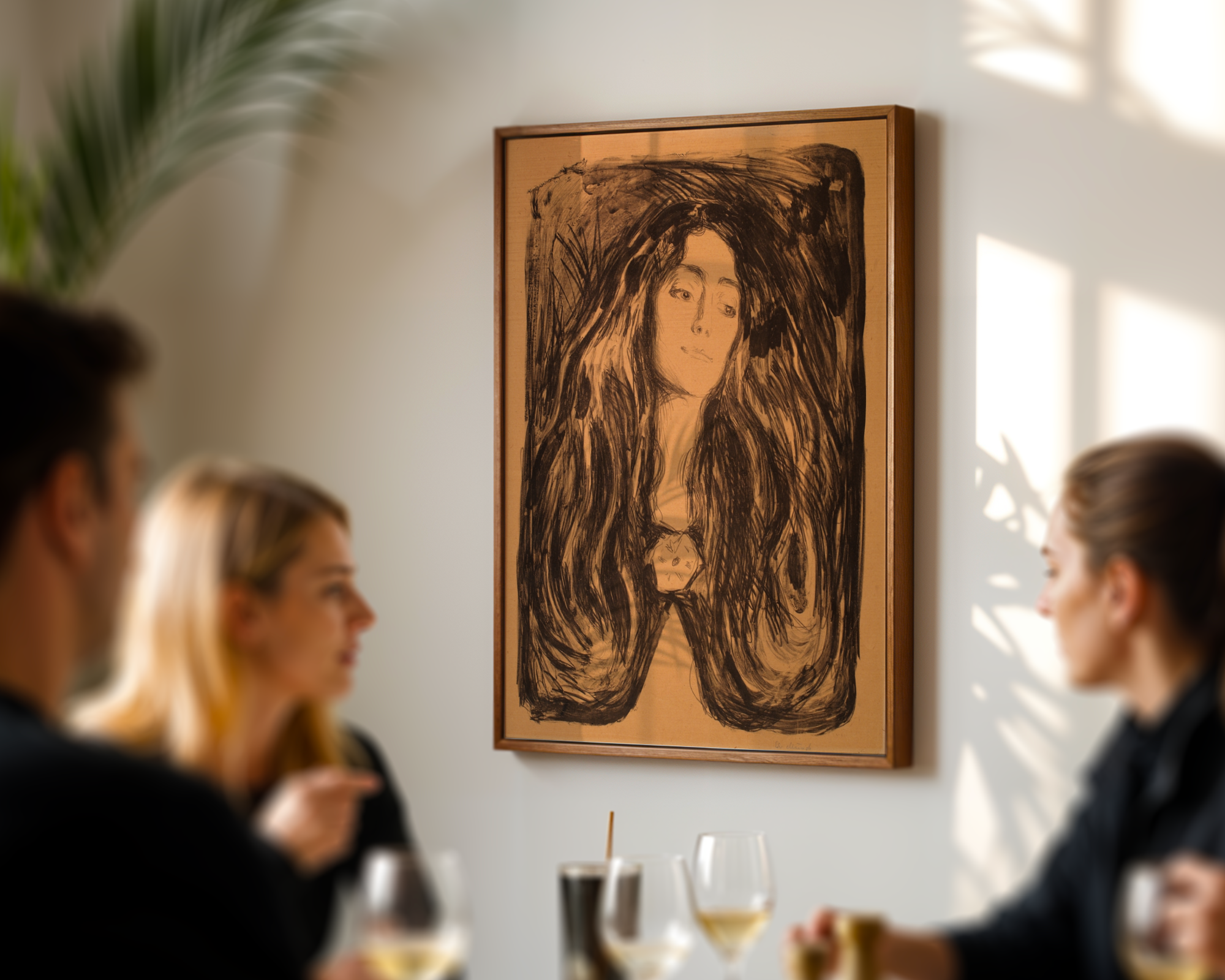 Edvard Munch - Brosjen. Eva Mudocci (1903)