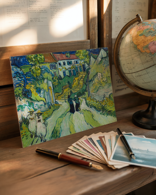 Vincent van Gogh - Stairway at Auvers