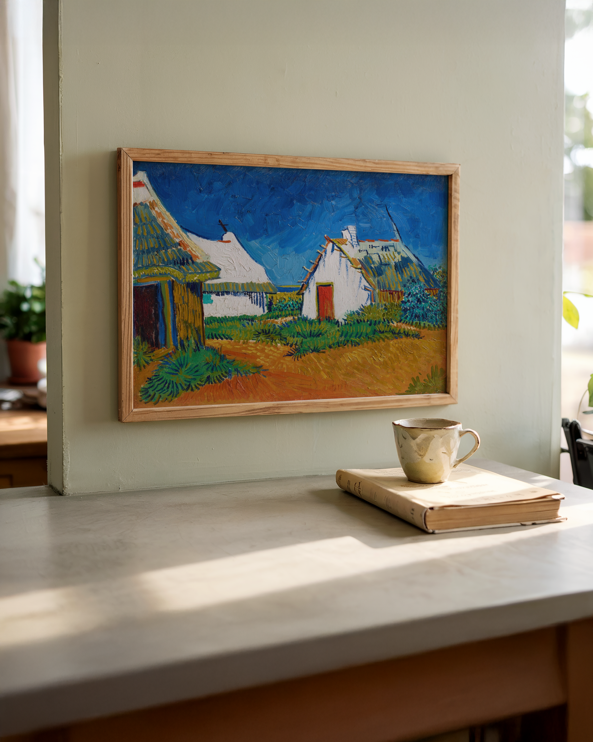 Vincent van Gogh - Tre hvite hytter i Saintes-Maries