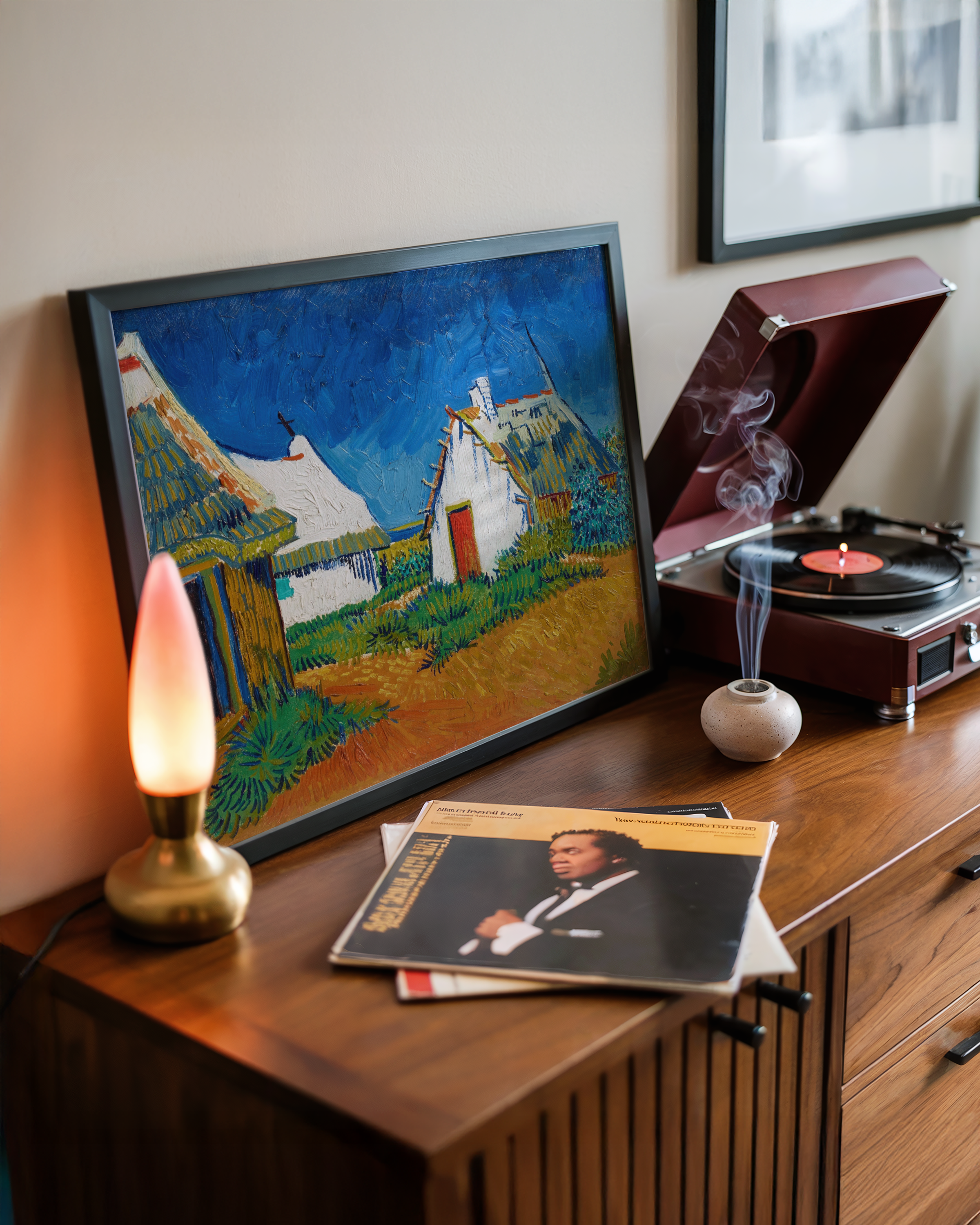 Vincent van Gogh - Tre hvite hytter i Saintes-Maries