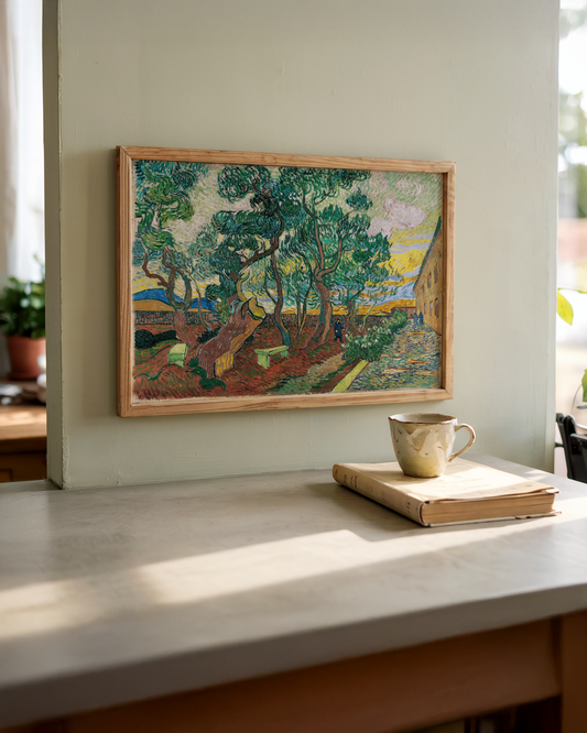 Vincent van Gogh - Le parc de l'hôpital, à Saint-Rémy (1889)