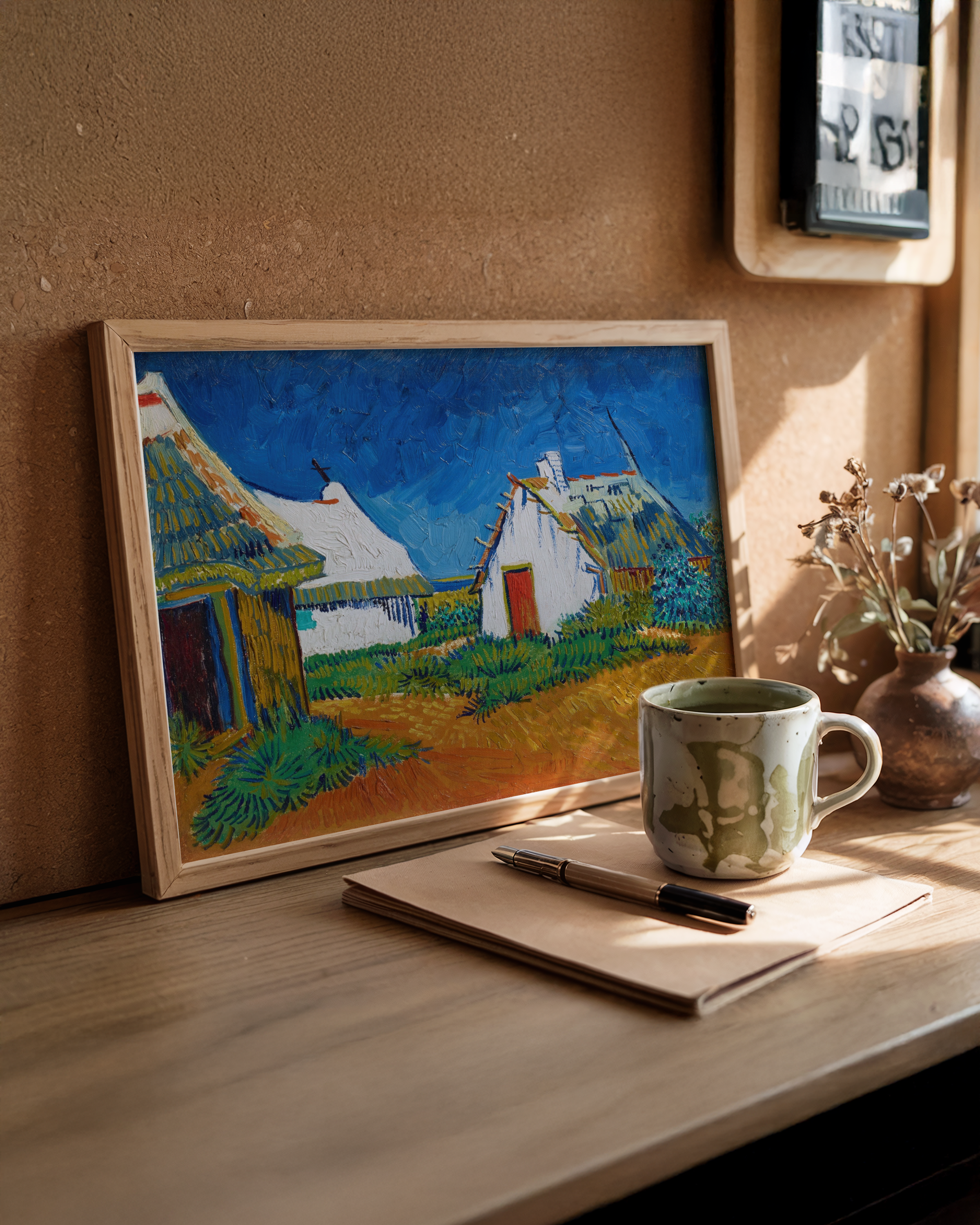 Vincent van Gogh - Tre hvite hytter i Saintes-Maries