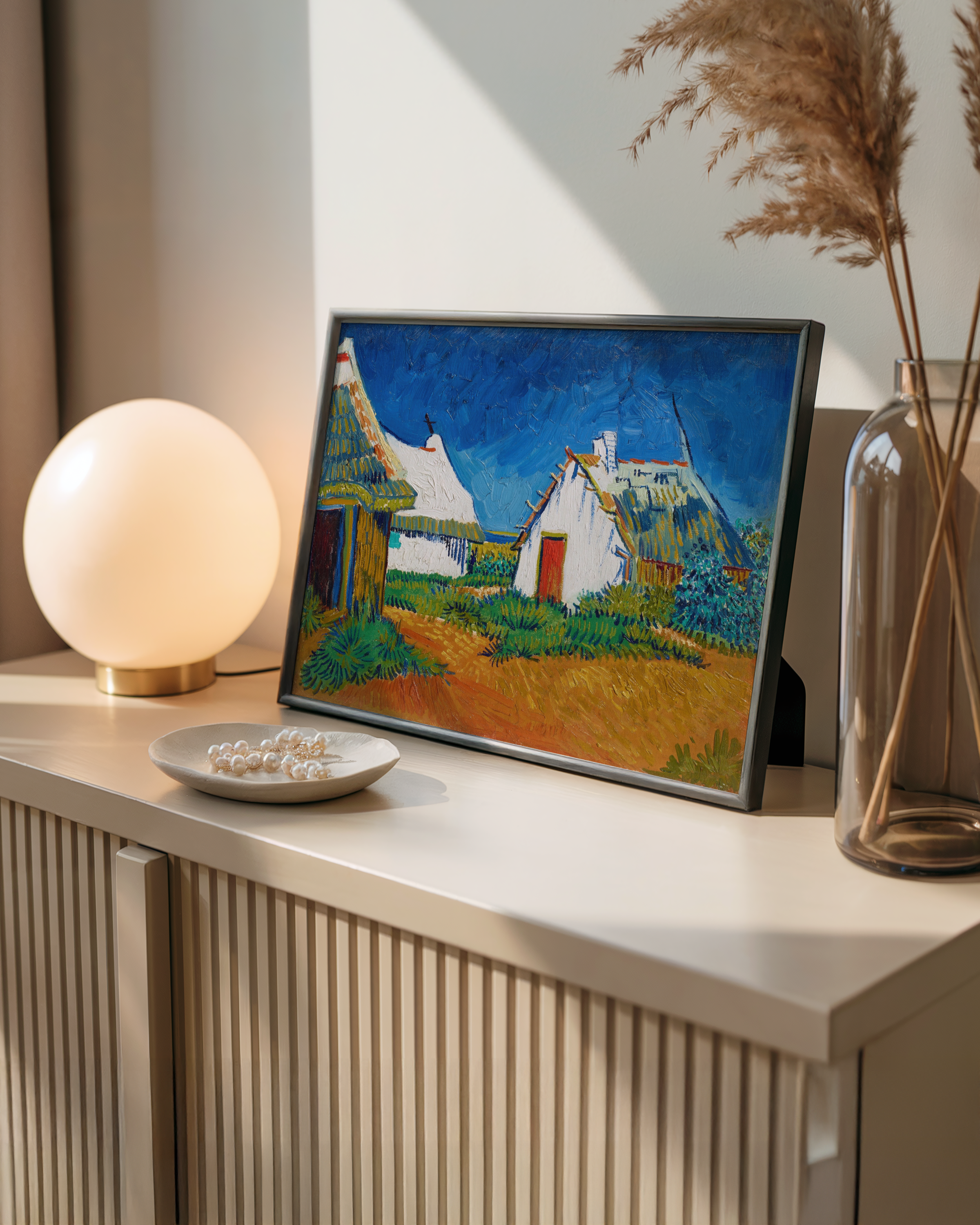 Vincent van Gogh - Tre hvite hytter i Saintes-Maries