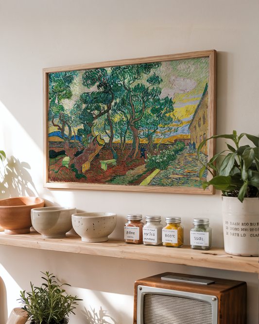 Vincent van Gogh - Le parc de l'hôpital, à Saint-Rémy (1889)