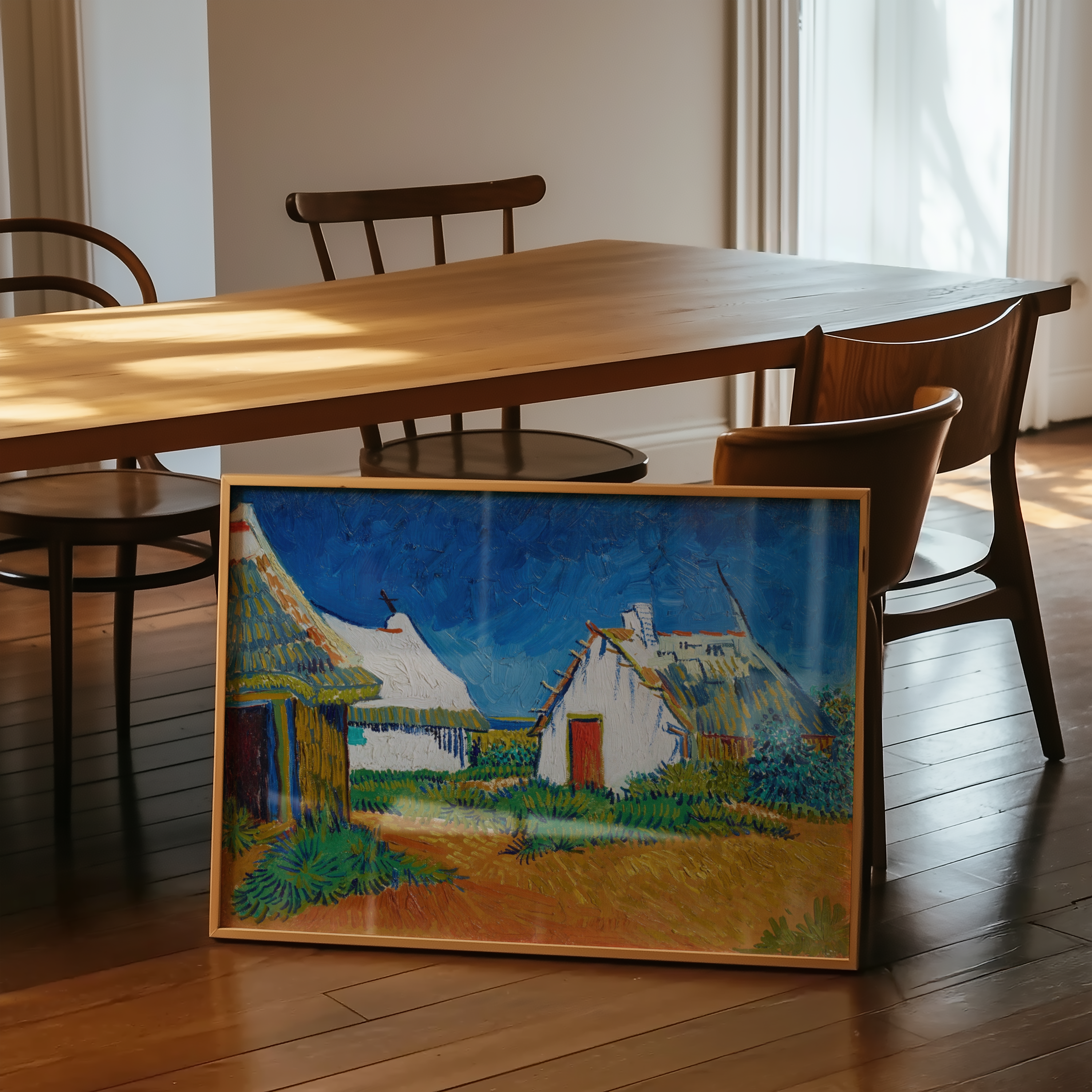 Vincent van Gogh - Tre hvite hytter i Saintes-Maries