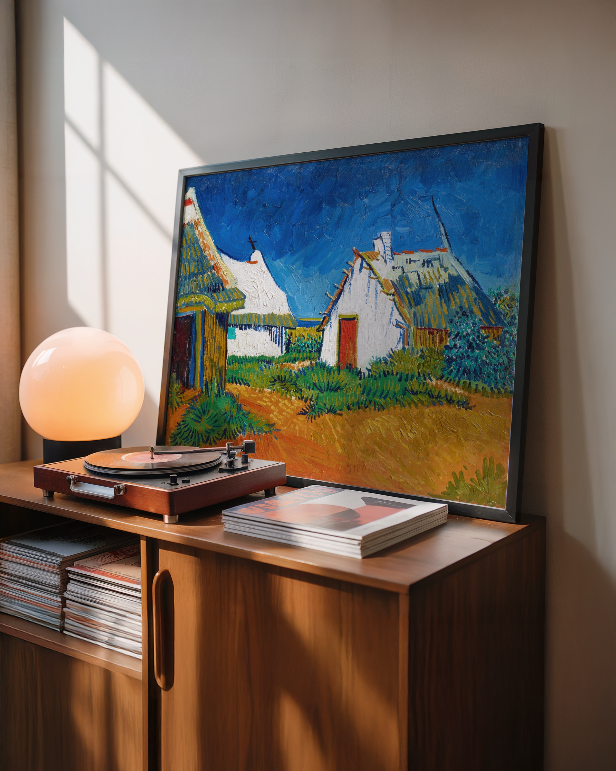 Vincent van Gogh - Tre hvite hytter i Saintes-Maries