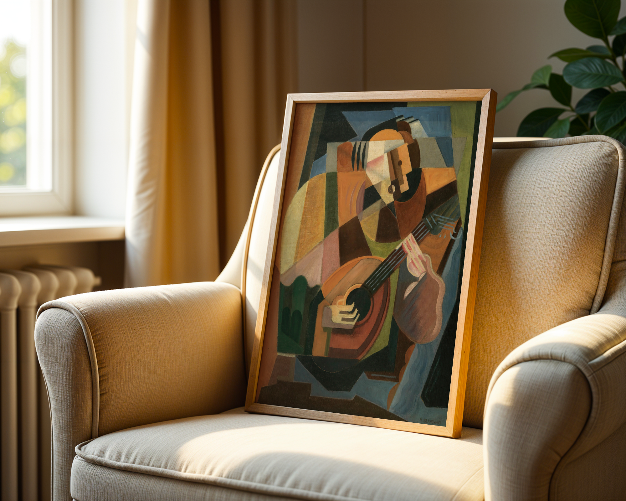 María Blanchard - The Lute Player (1917-1918)