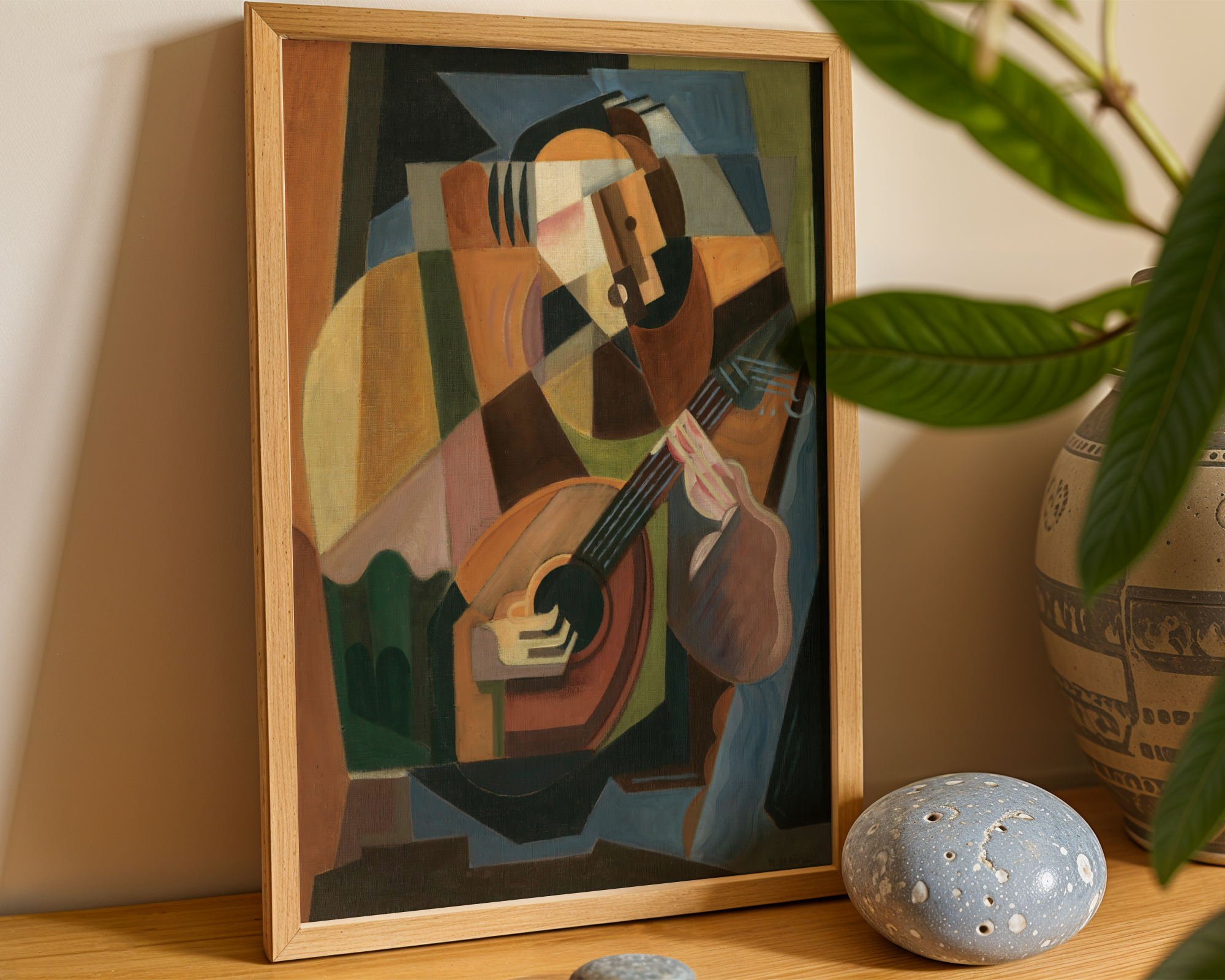 María Blanchard - The Lute Player (1917-1918)