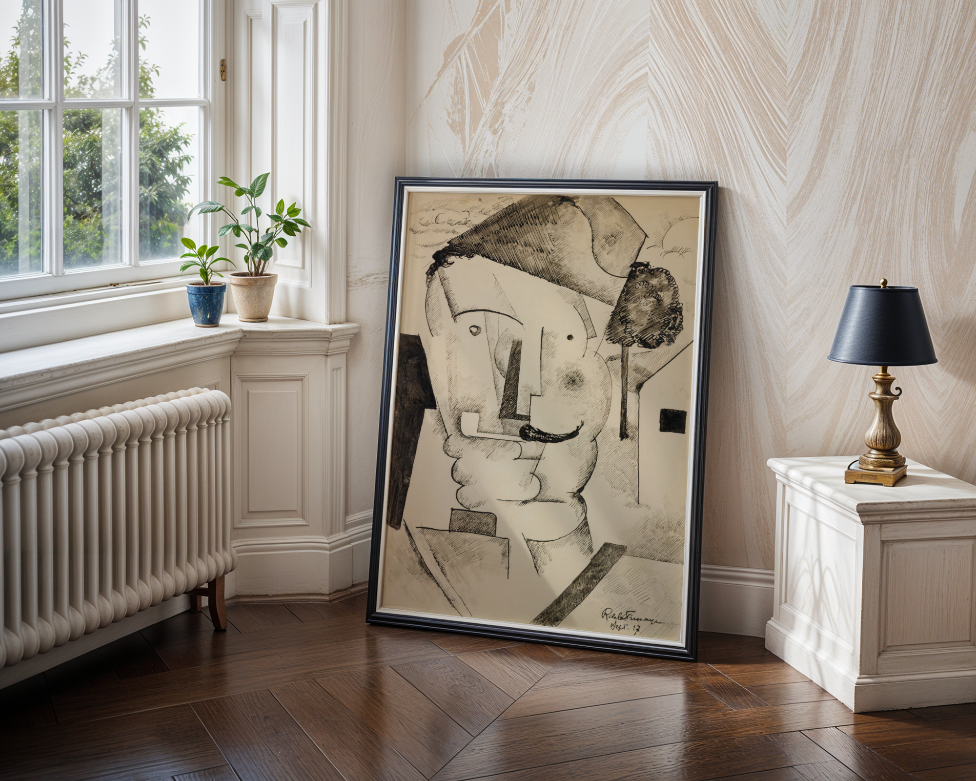 Roger de La Fresnaye - L'officier au bonnet de police (1917)
