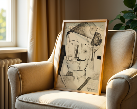 Roger de La Fresnaye - L'officier au bonnet de police (1917)