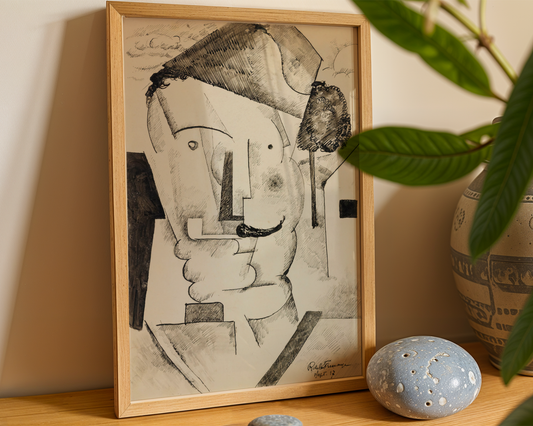 Roger de La Fresnaye - L'officier au bonnet de police (1917)