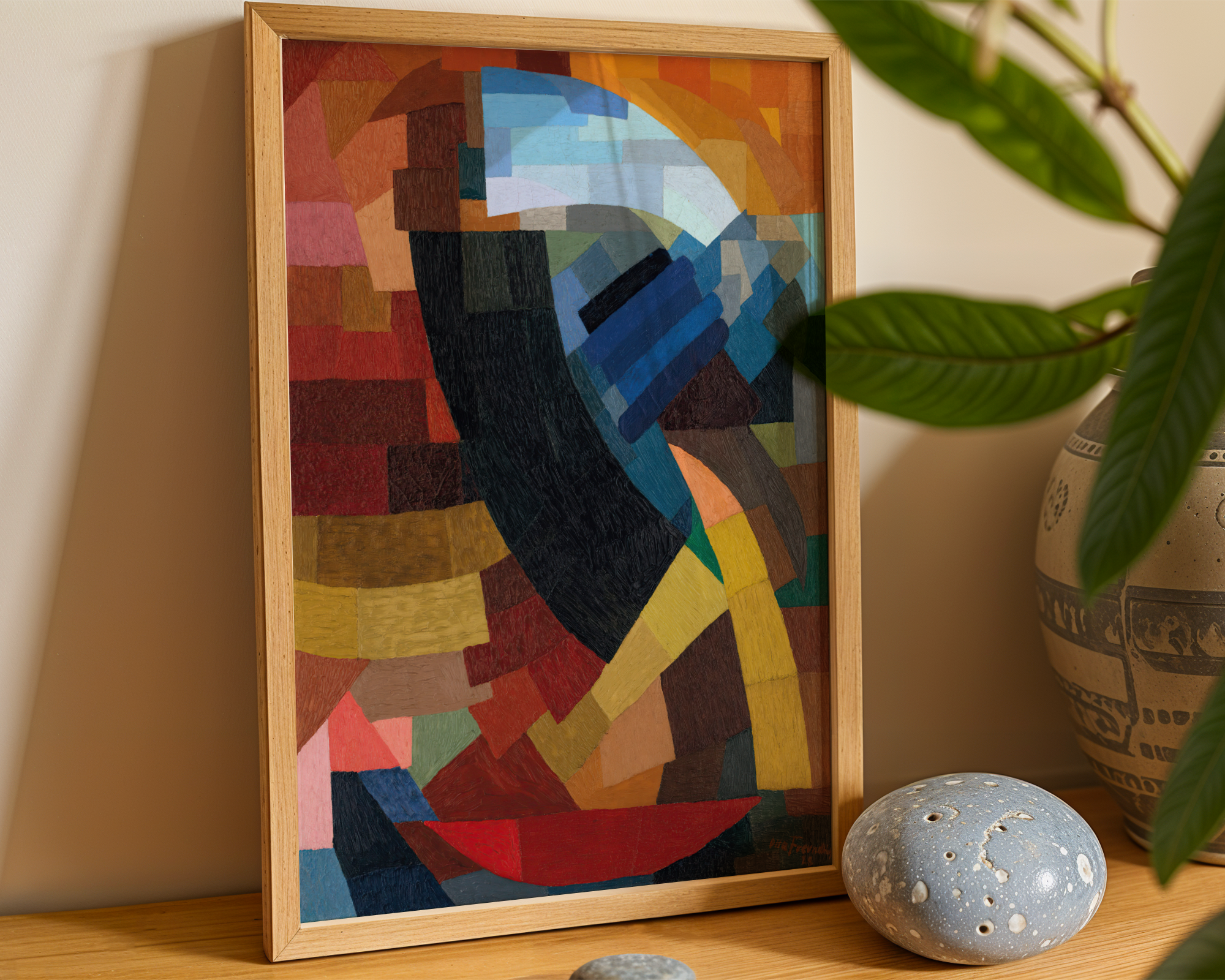 Otto Freundlich - Fragments de figure à l'ensemble des plans (1928)