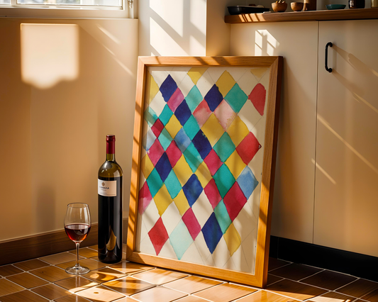 Wassily Kandinsky - Color Study with Diamonds (1913)