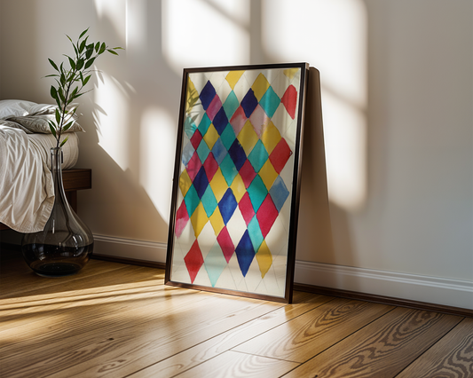 Wassily Kandinsky - Color Study with Diamonds (1913)