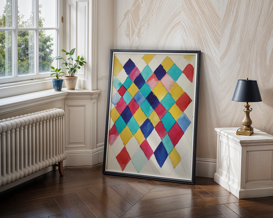 Wassily Kandinsky - Color Study with Diamonds (1913)