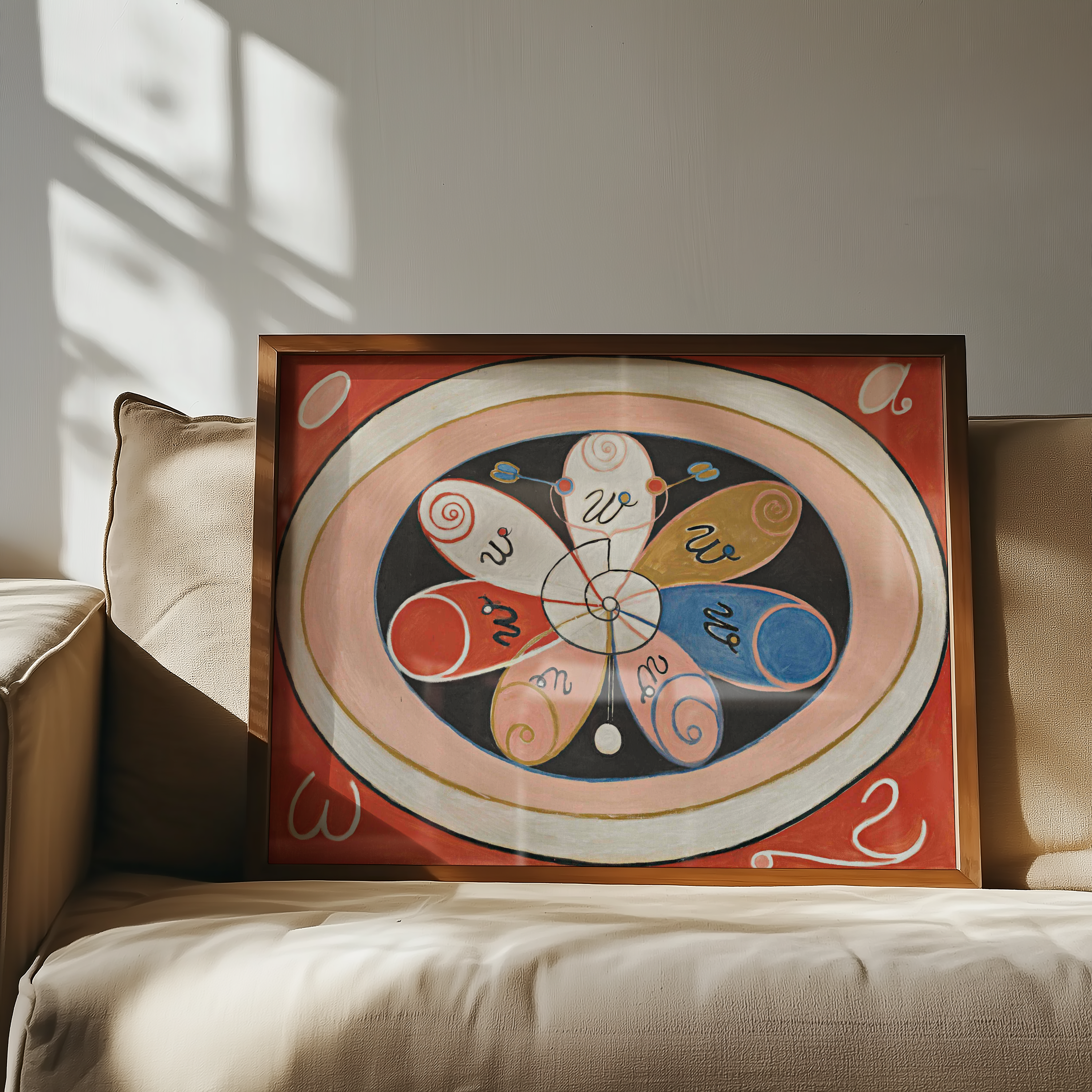 Hilma af Klint - Evolution, No. 15, Group IV, The Seven-pointed Stars (1908)