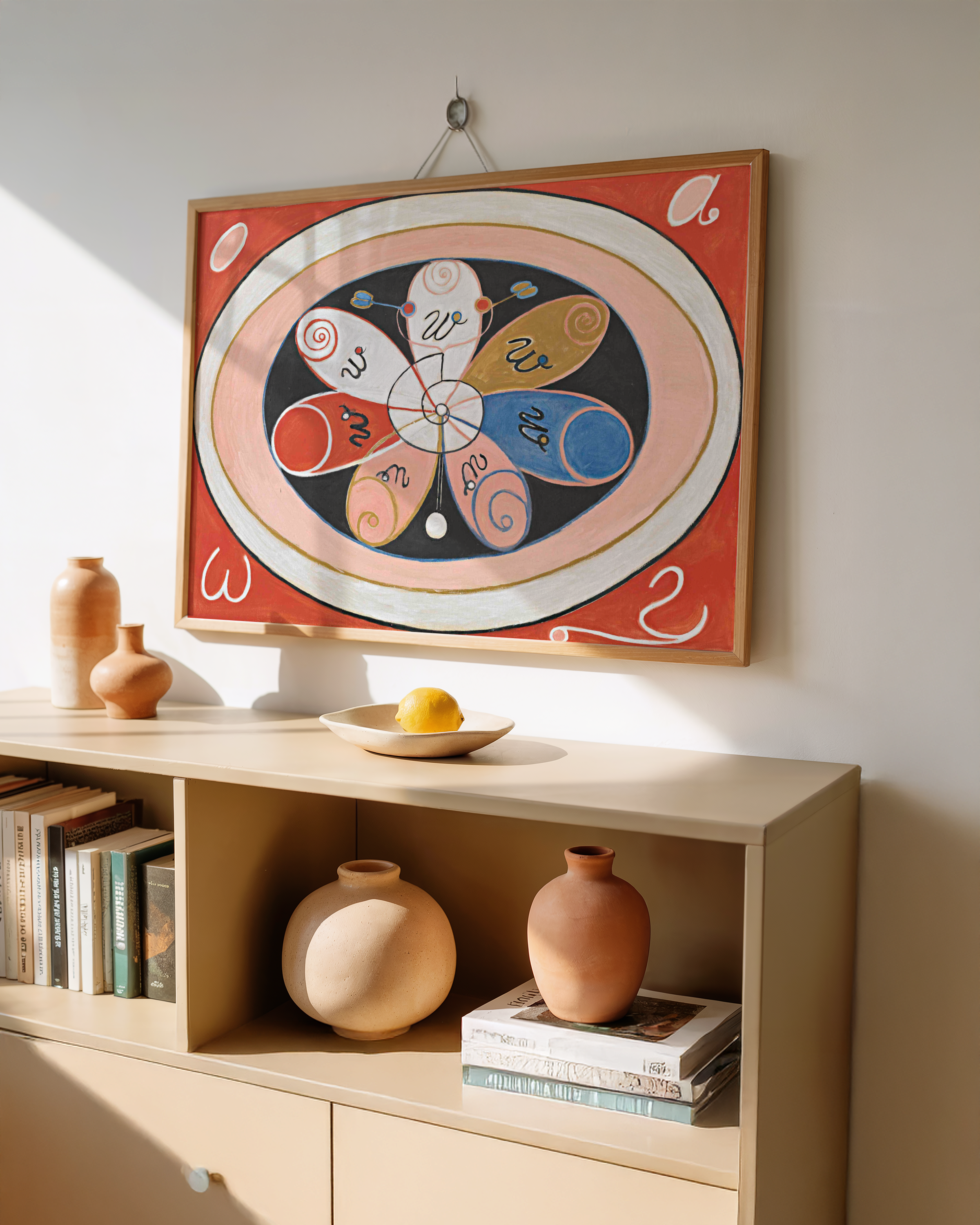 Hilma af Klint - Evolution, No. 15, Group IV, The Seven-pointed Stars (1908)